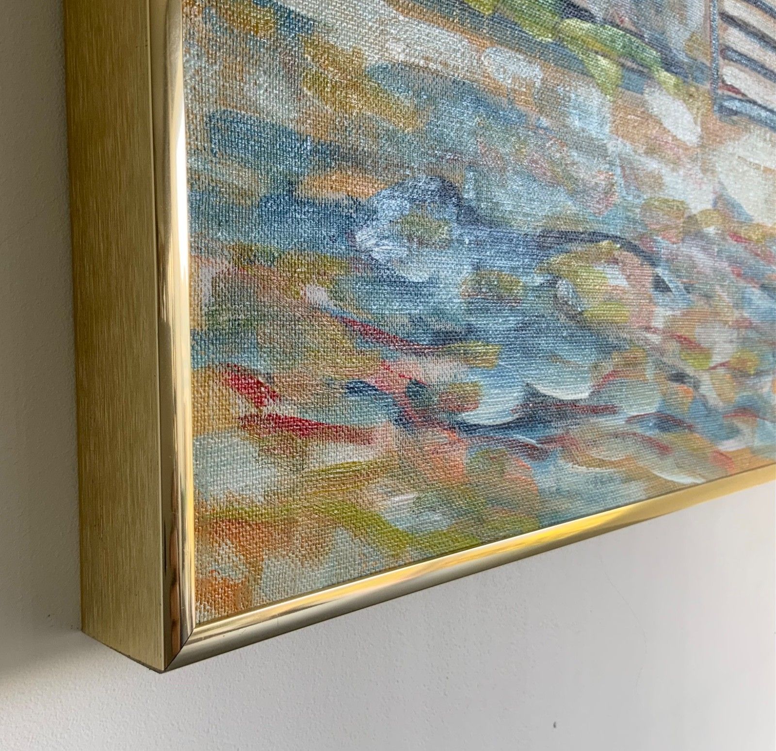 photo furniture Original Swedish Oil On Canvas, Italy By Gunnar I. Erixon