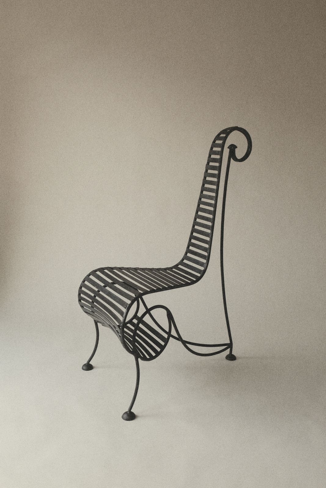 Spine Chair In The Manner Of André Dubreuil