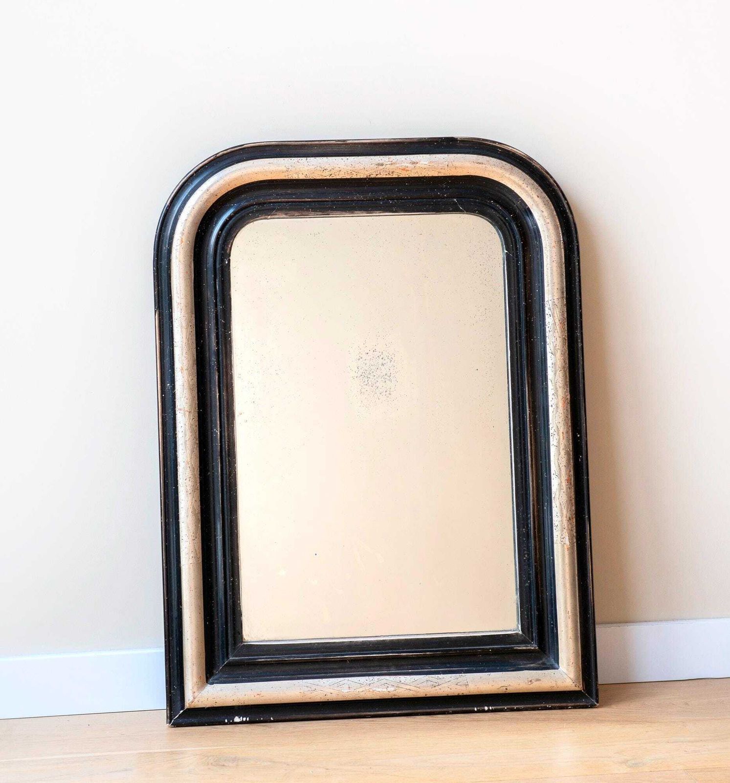 Large Antique Arch Mirror   French Louis Philippe Mirror, 19th Century photo furniture
