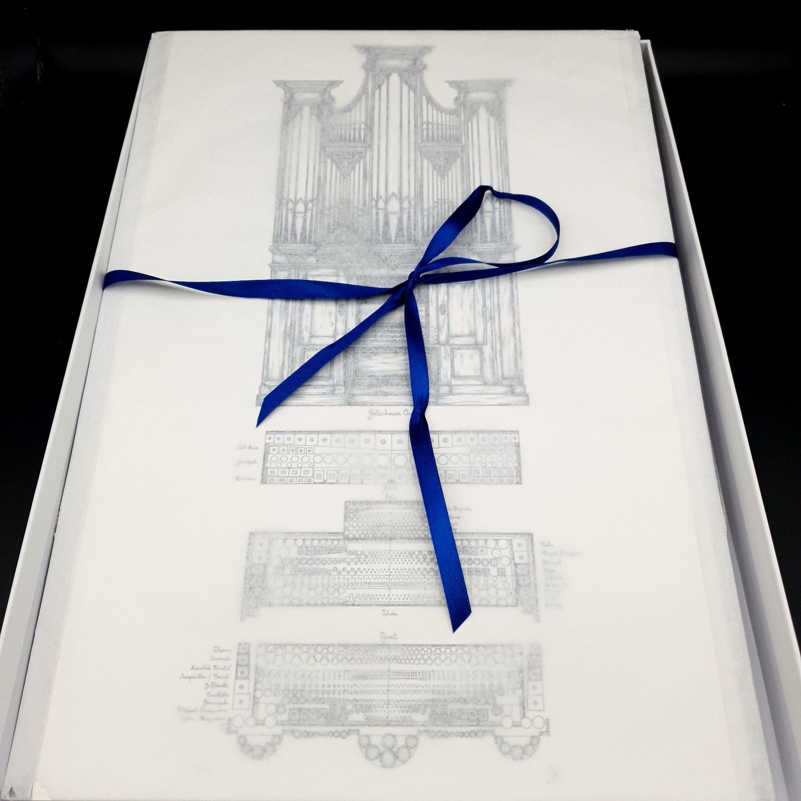 Sophie Mcilwaine Signed Lim.Ed Print Peterhouse Organ 98/150 Boxed H43cmxw27cm photo 150.0