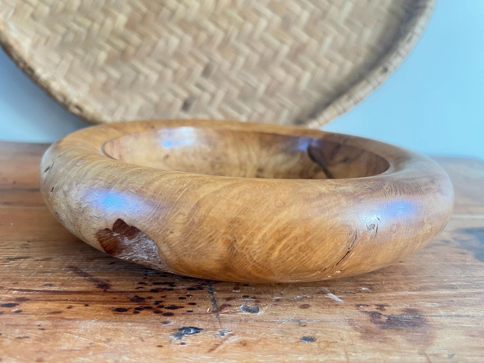 Roger Marwood Signed Burr Oak Bowl & 5 Numbered Specimen Eggs   English Oak, Ebony, Boxwood, Mahogany, Walnut   British Studio Woodturning photo buy