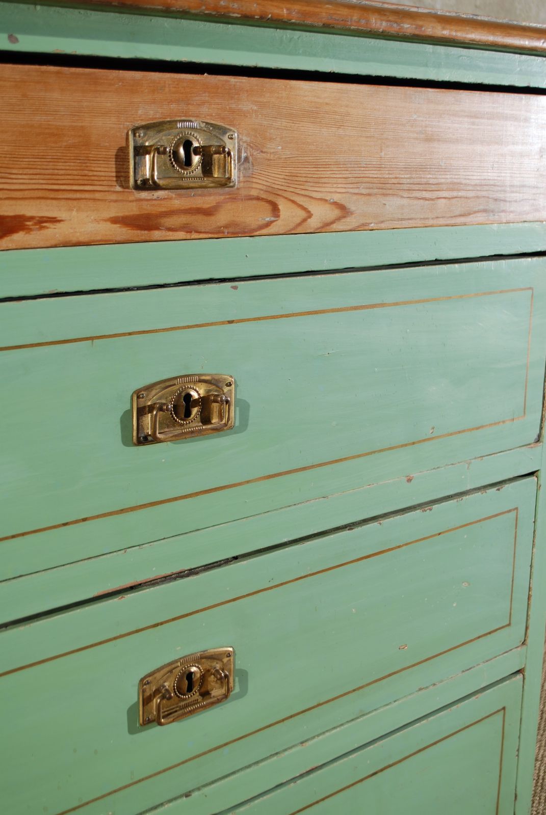 Swedish Pine Chest Of Drawers Antique 19th Century photo for sale