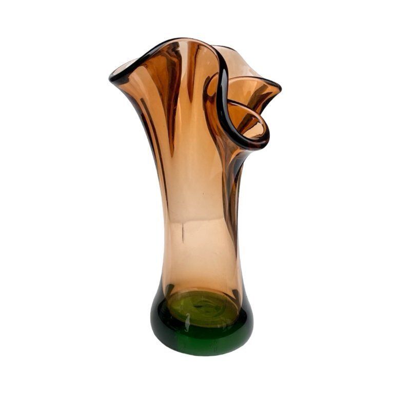 Hana Machovská Vase, Borocrystal Nový Bor, Czechoslovakia, 1970s, Art Glass