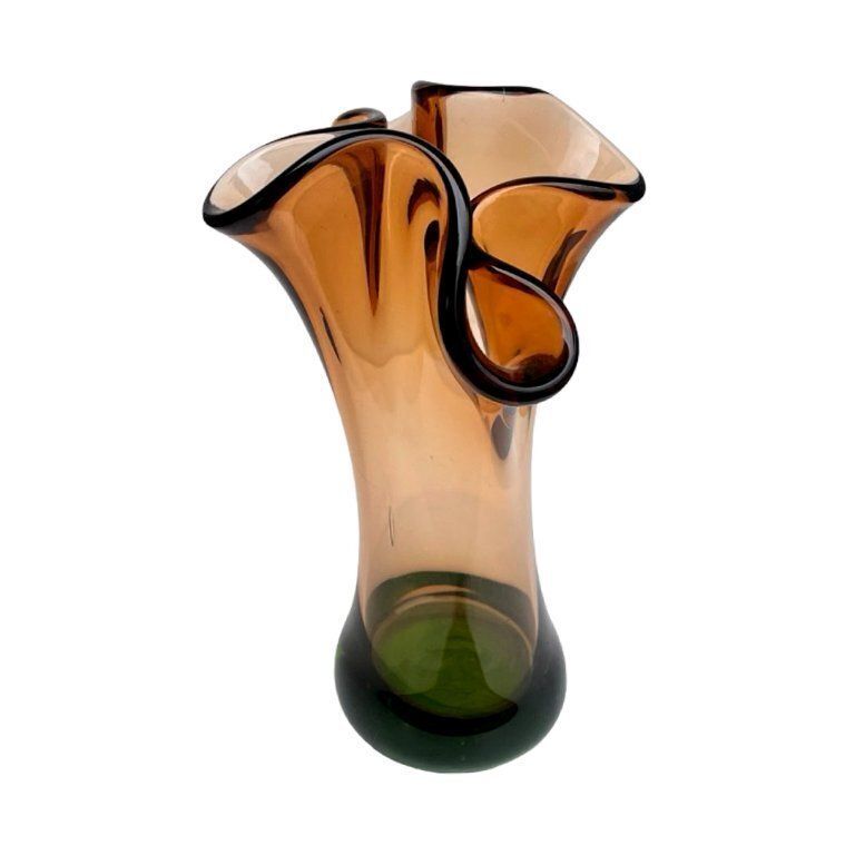 photo vinterior Hana Machovská Vase, Borocrystal Nový Bor, Czechoslovakia, 1970s, Art Glass