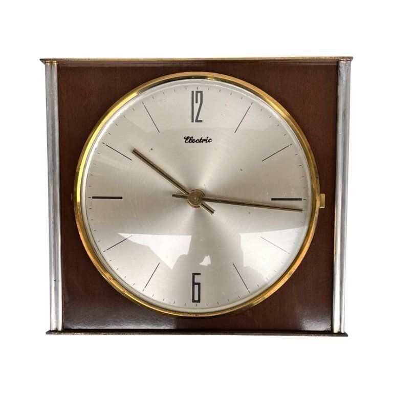 Blessing Electric Wall Clock, Germany, 1960s–1970s – Mid Century Modern Style