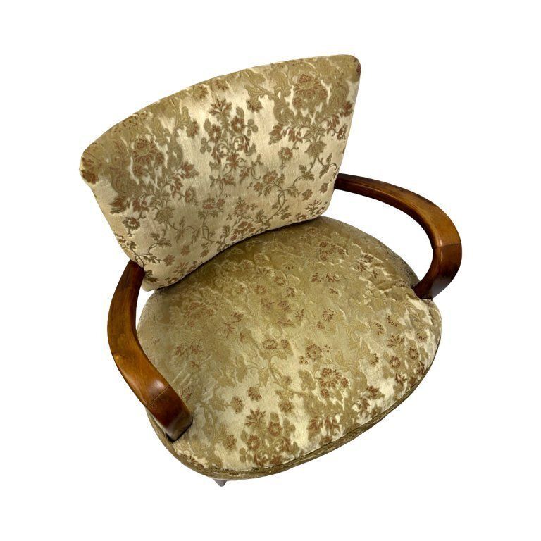 Original Art Déco Armchair – Jules Leleu | France, 1930s photo vintage