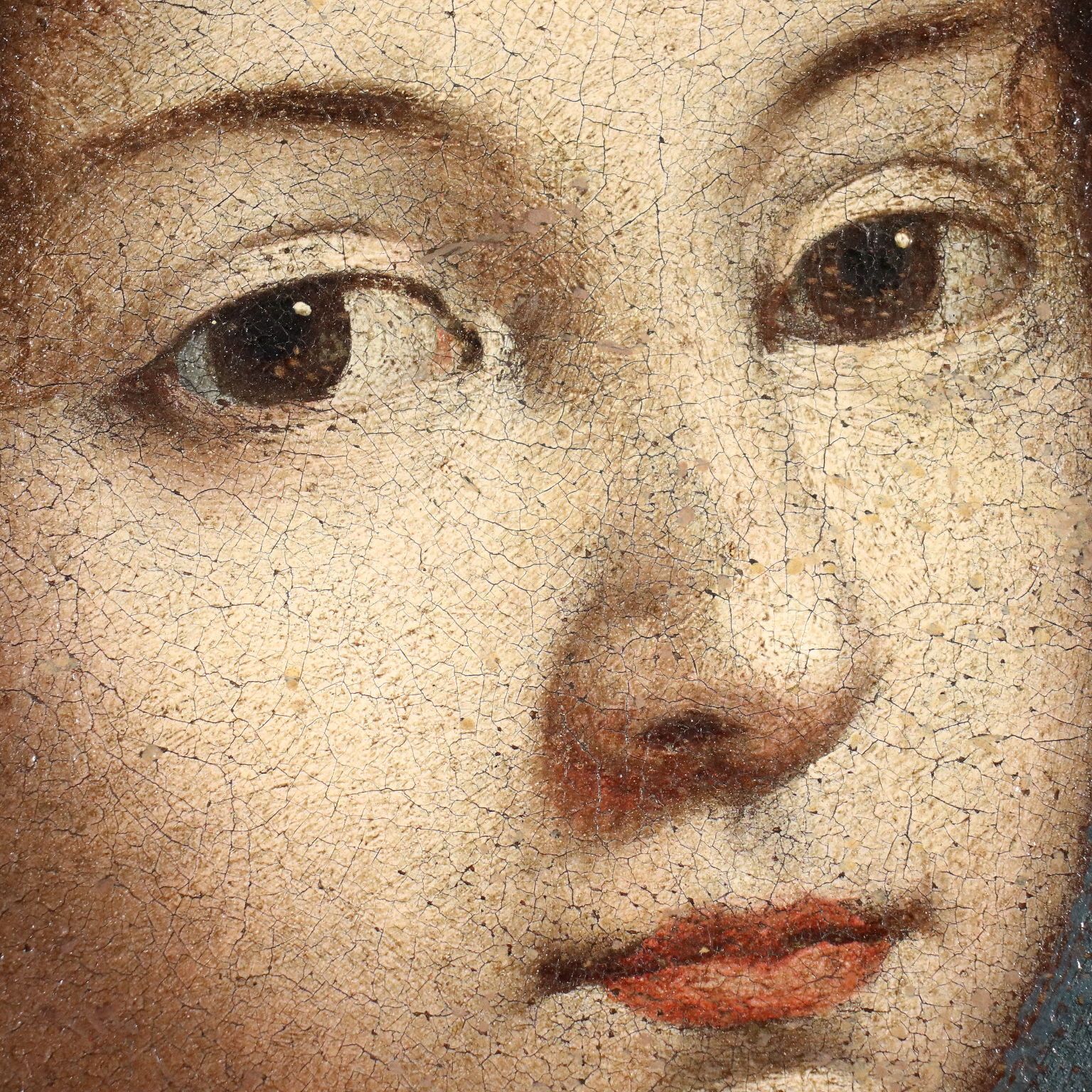 Female Portrait Oil On Canvas Italy XVIII Century photo Art