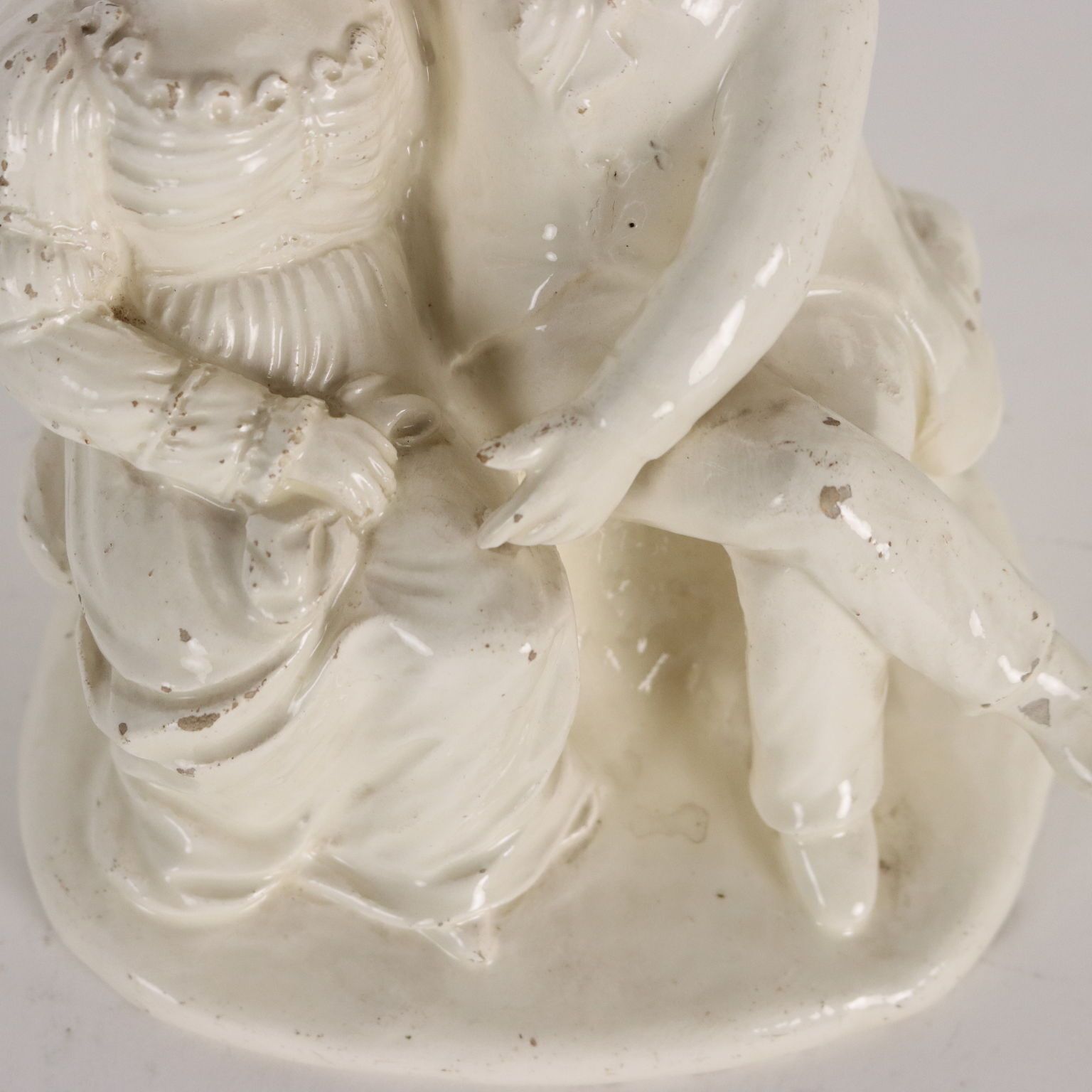 Ancient Sculpture Gallant Couple Venetian Manufacture '800 photo 230.0