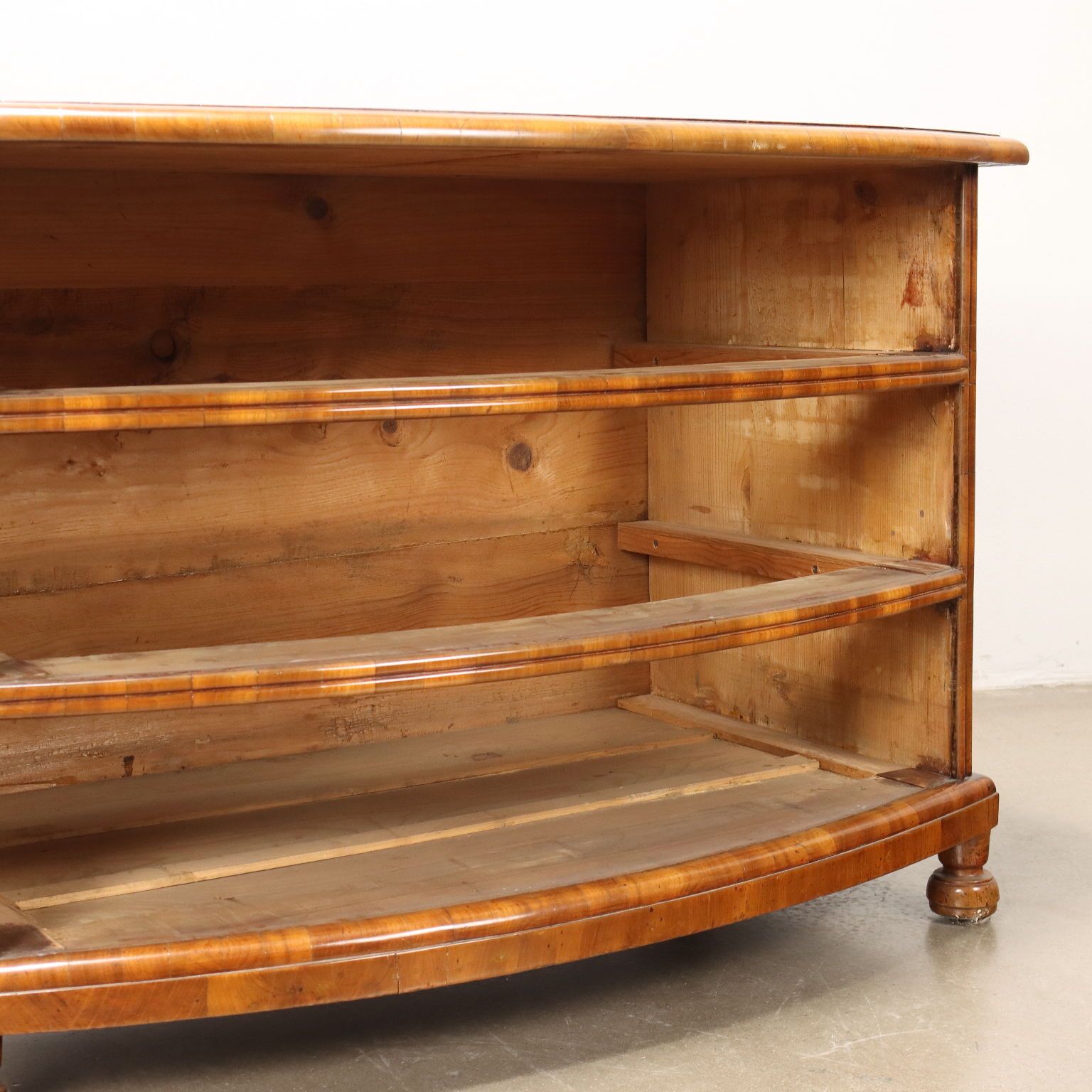 Antique Demi Lune Chest Of Drawers Walnut Netherlands XVIII Century photo vintage