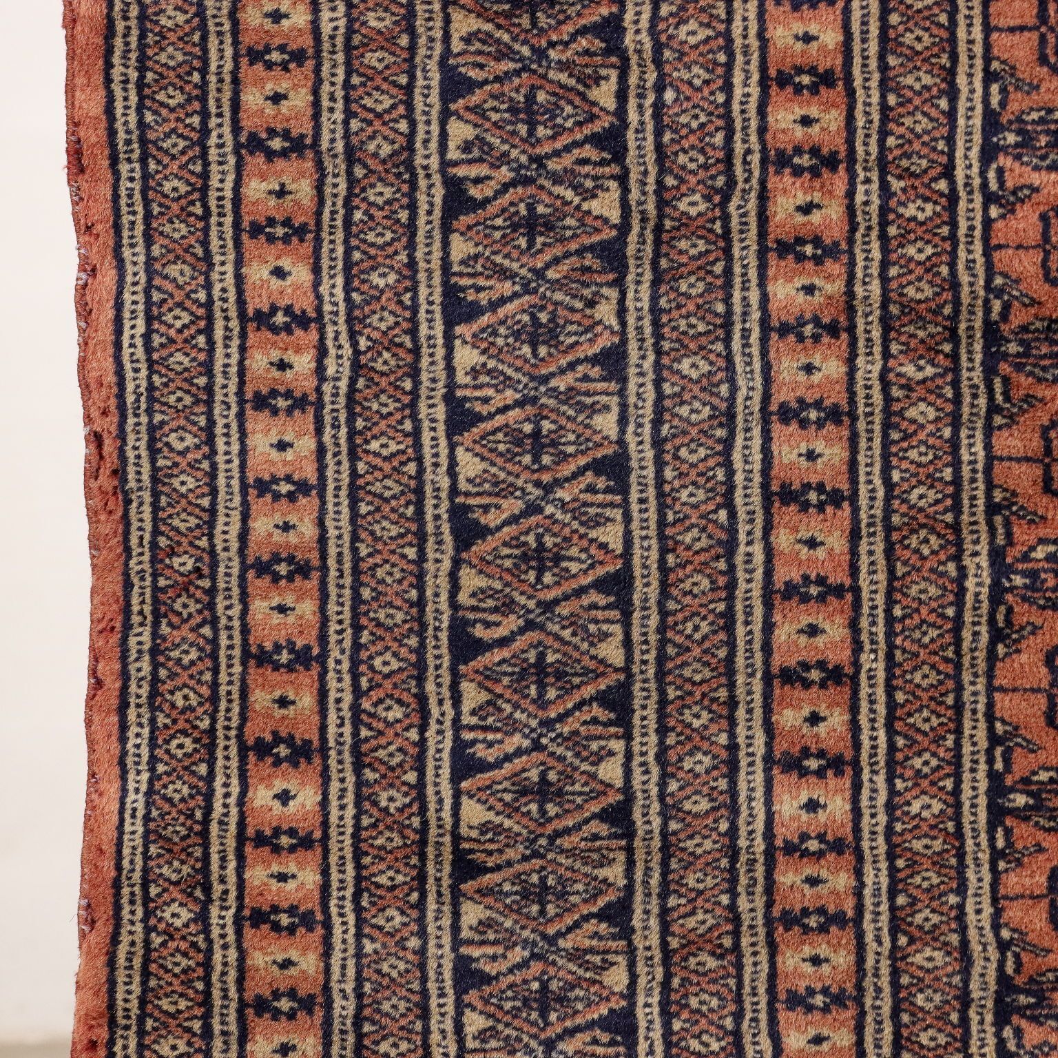 Antique Bukhara Carpet Cotton Wool Thin Knot Pakistan 71 X 48 In photo 330.0