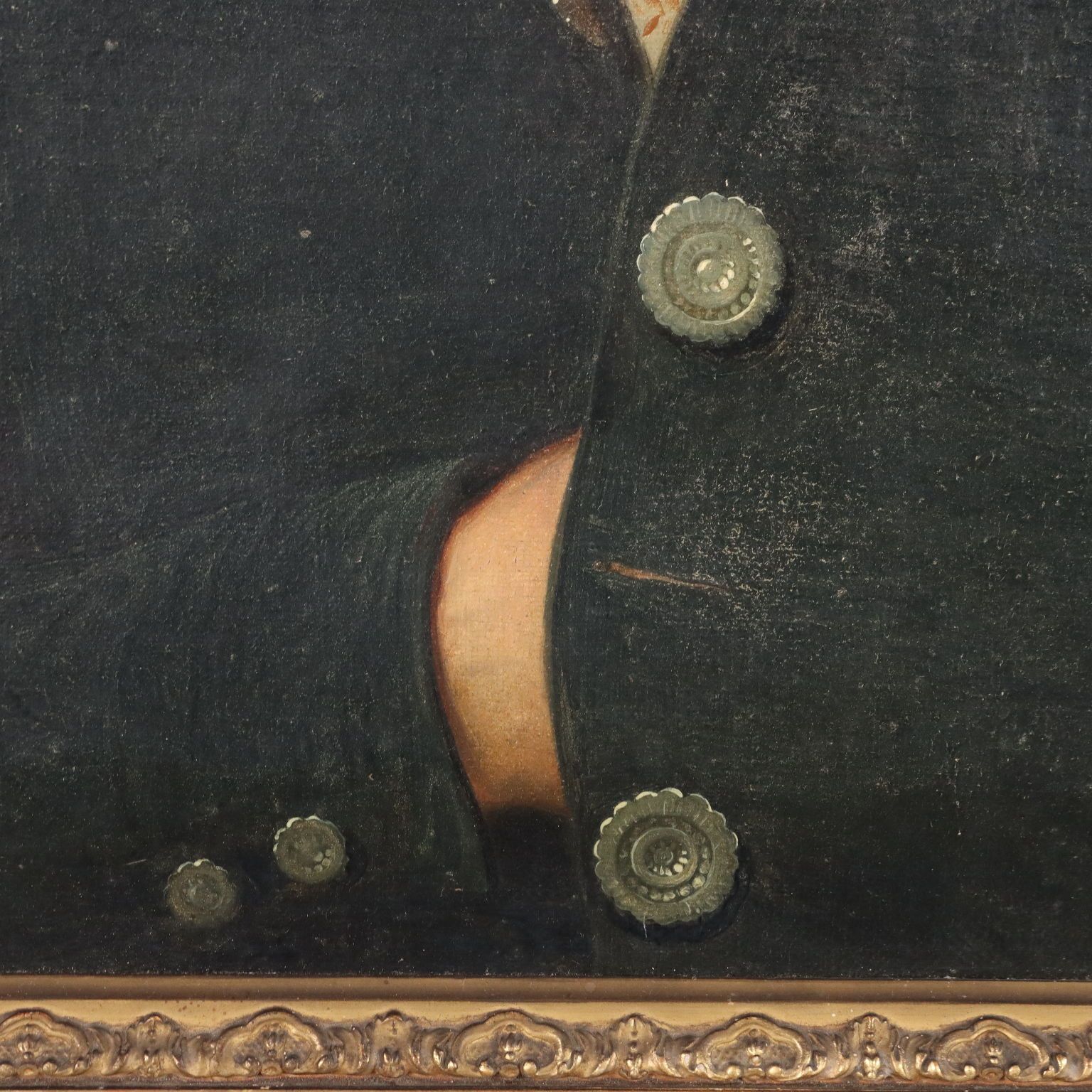 Antique Painting Male Portrait Oil On Canvas XVIII XIX Century photo 2120.0
