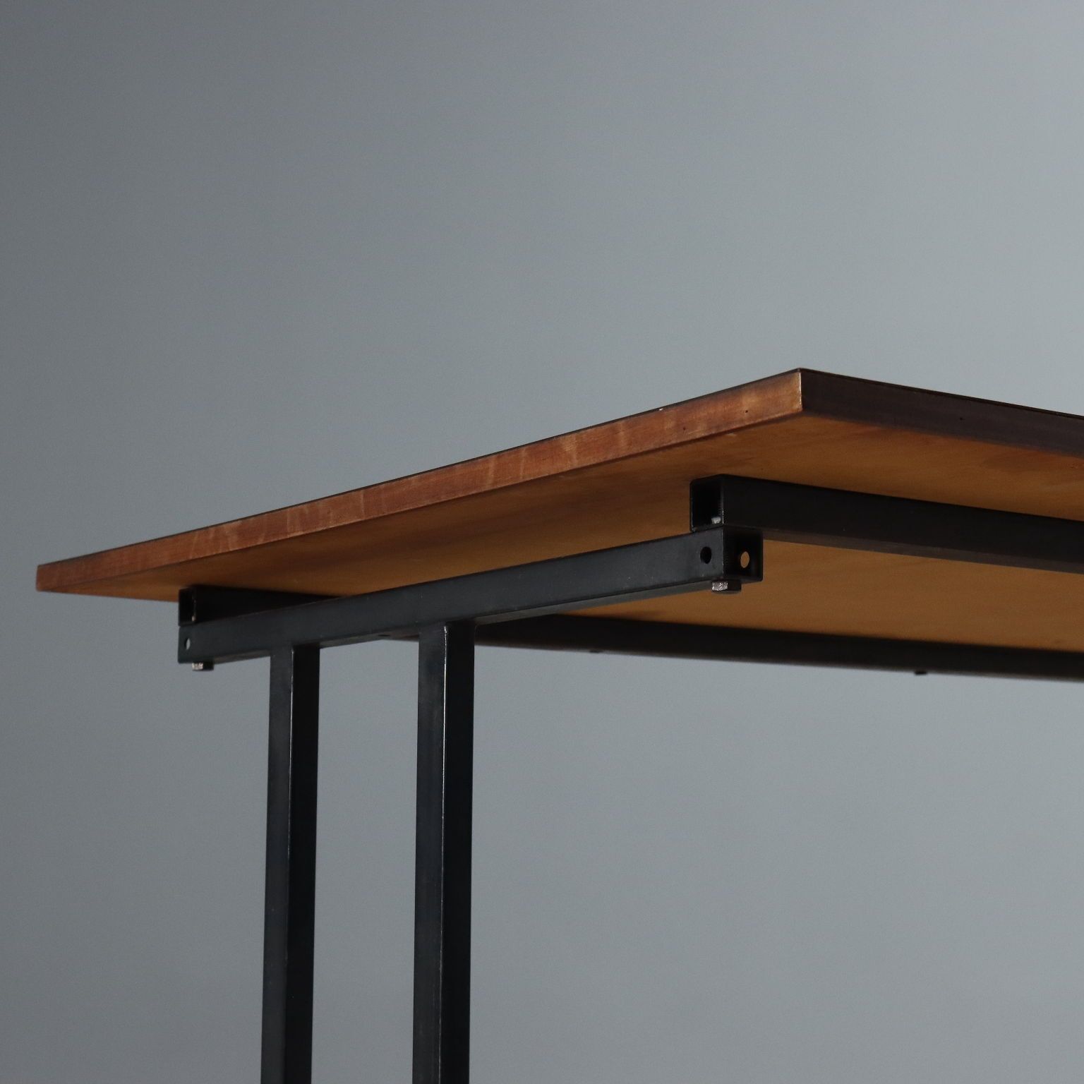 Vintage Writing Desk Enamelled Metal Laminate Design 1960s photo 750.0
