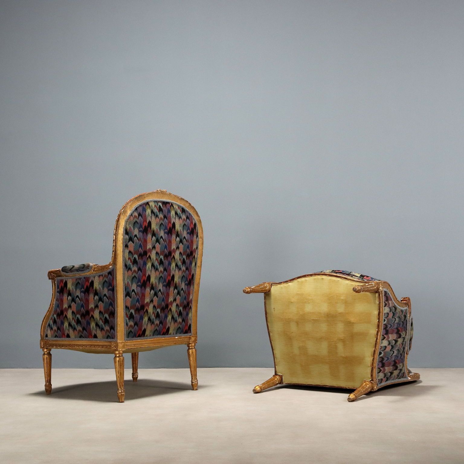photo furniture Armchairs Neoclassical Style Carved Wood XIX Century
