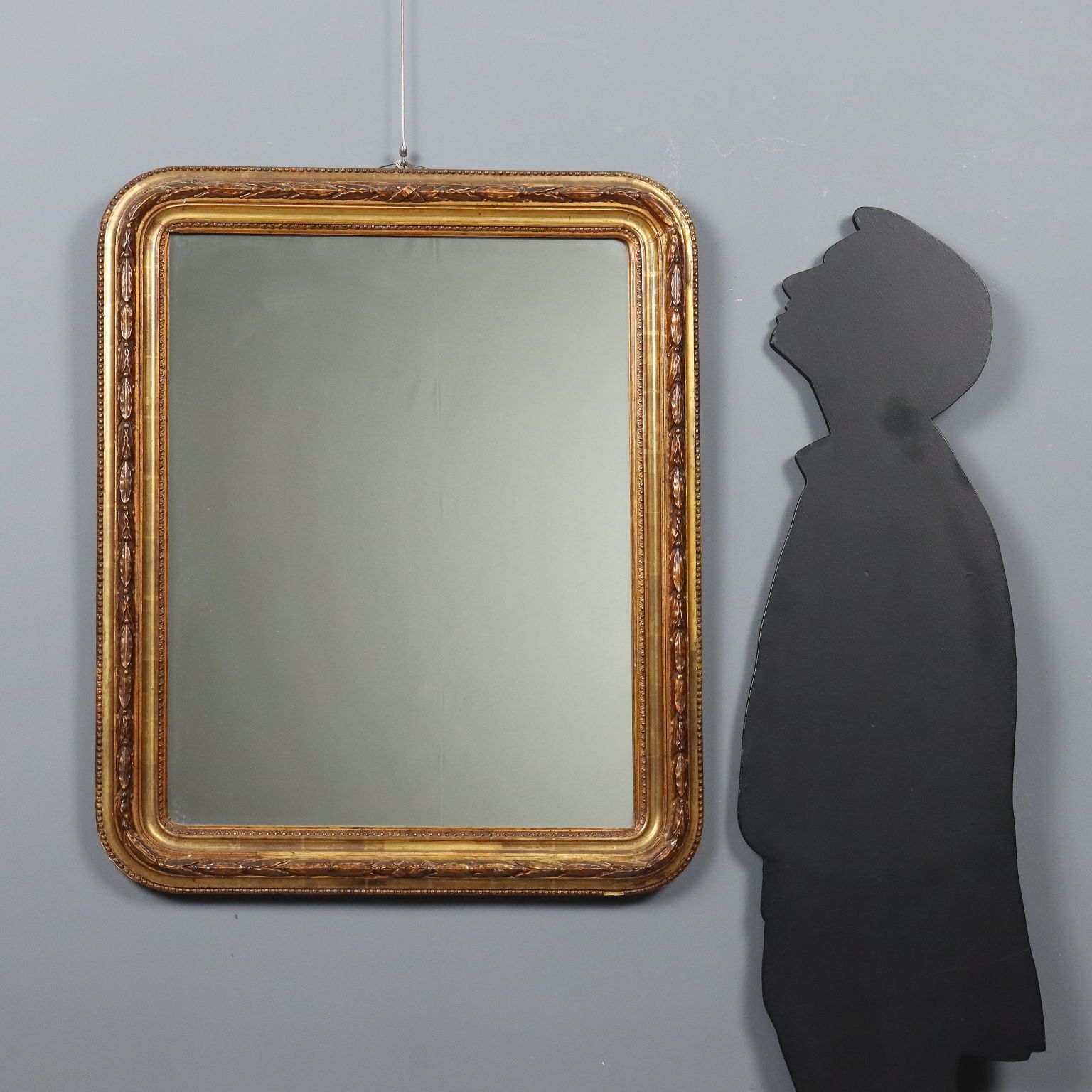 Antique Mirror Carved Gilded Wood Italy Early XX Century photo furniture