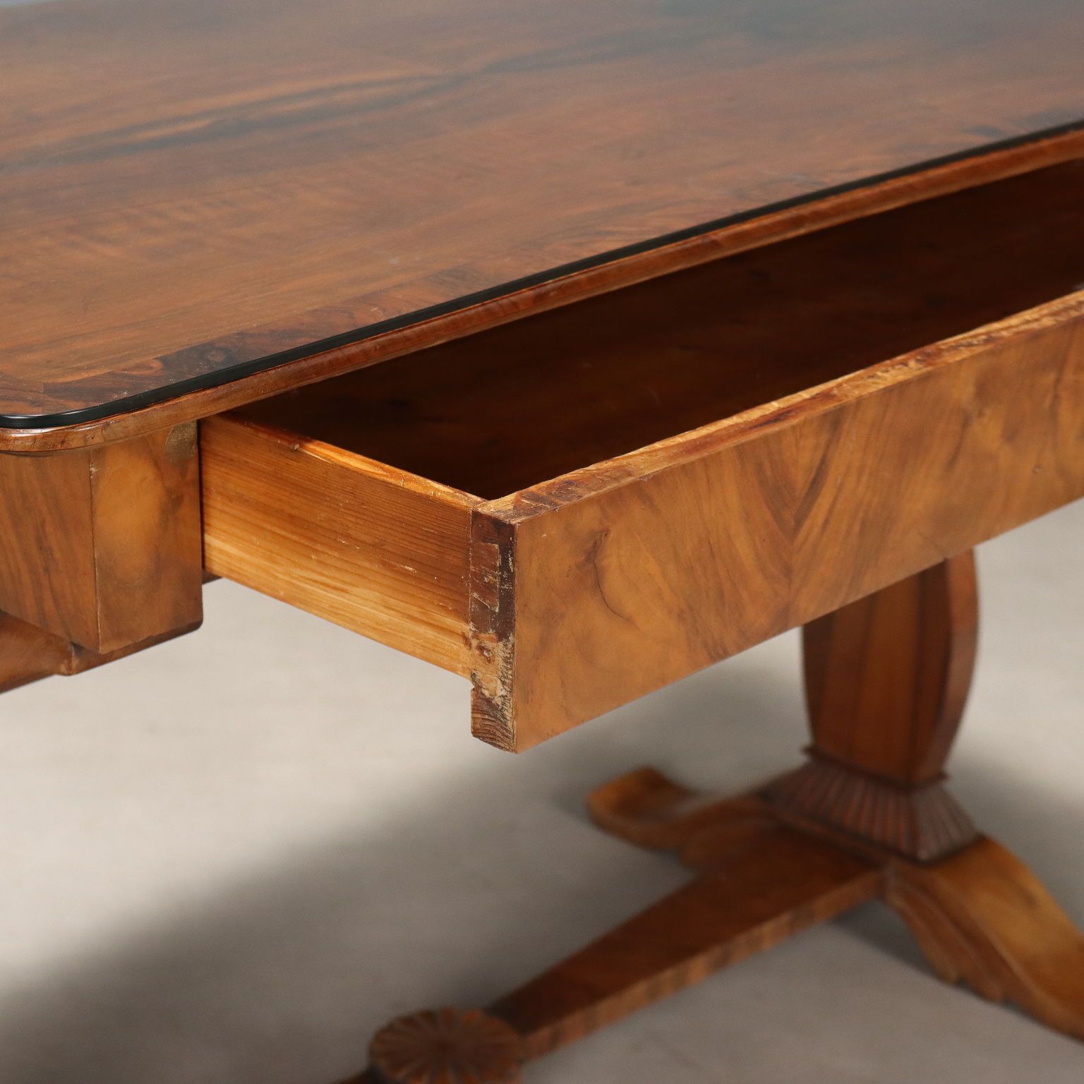 Antique Biedermeier Desk Walnut Austria Mid XIX Century photo Furniture