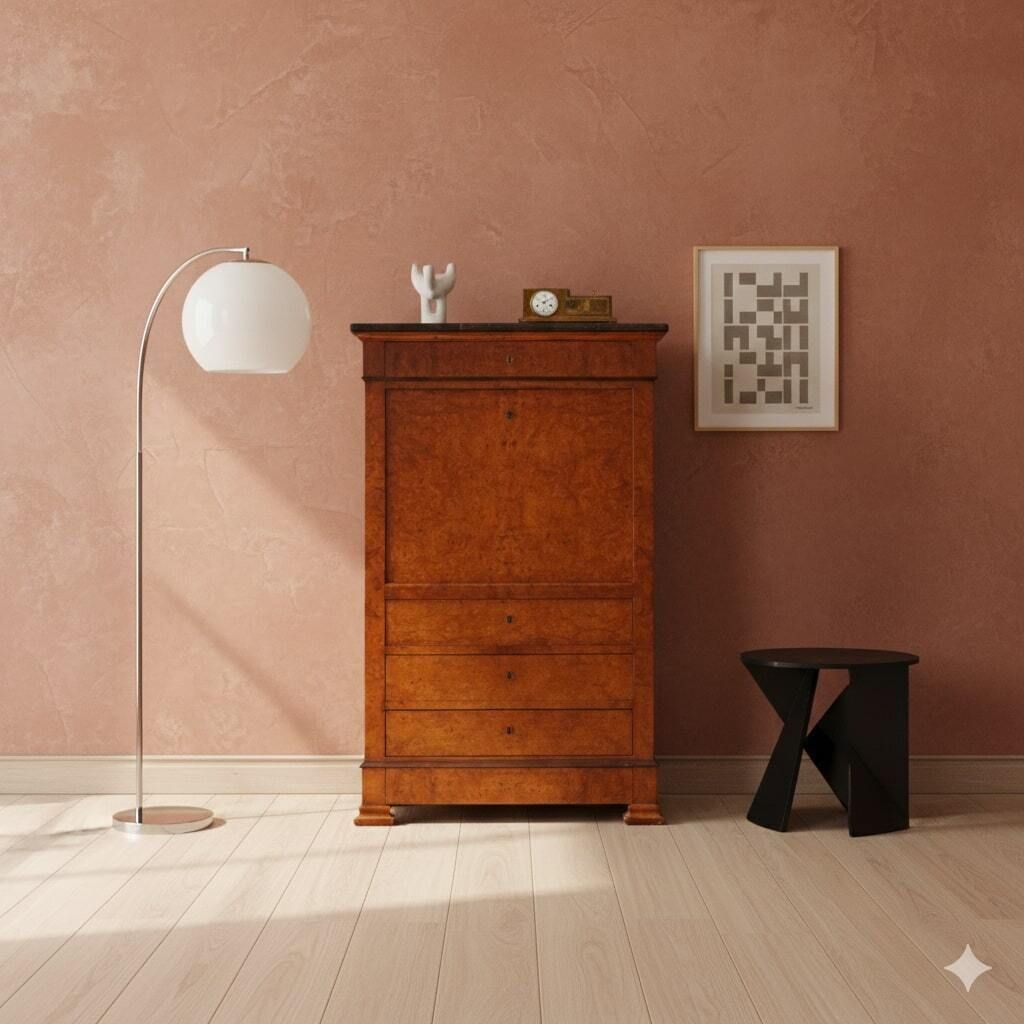 Secretaire In Radica Di Noce photo furniture