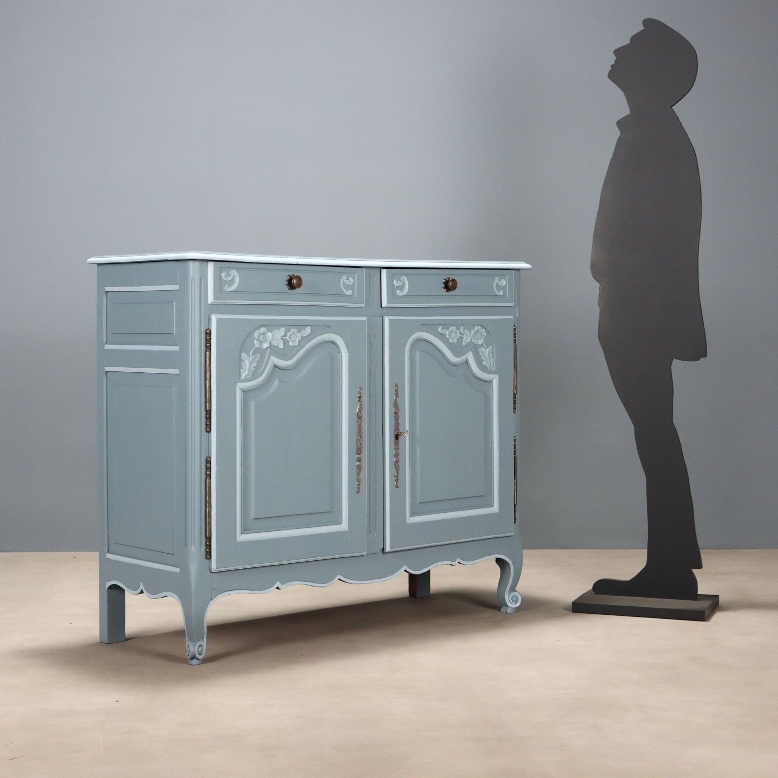 Cupboard Rococo Style Cherrywood France XX Century photo for sale