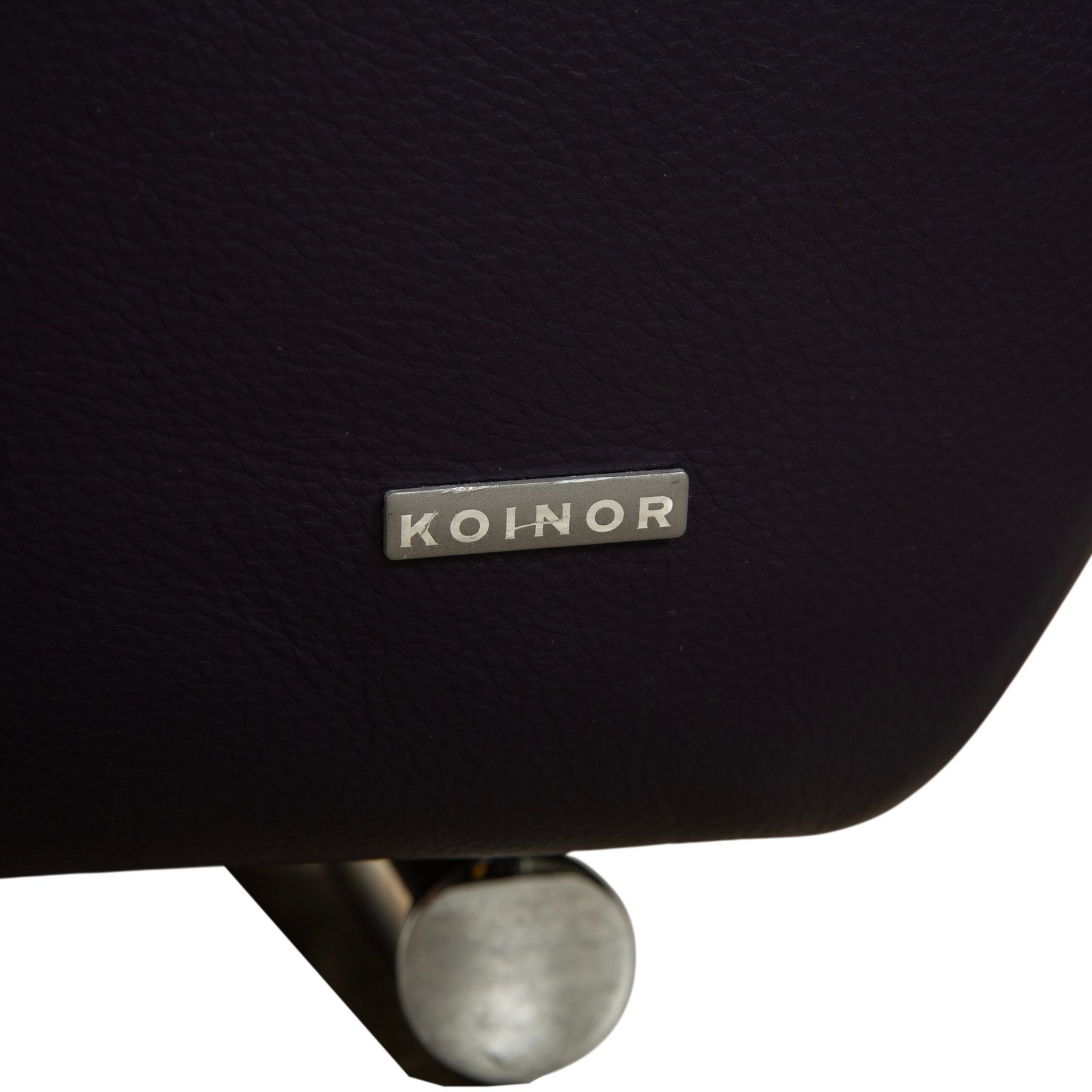 Tabouret Koinor Avanti en cuir violet aubergine photo 558.0