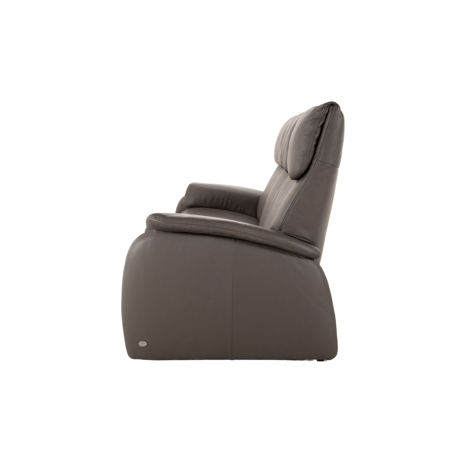 photo furniture Canapé 3 places Himolla 4879 en cuir gris brun taupe