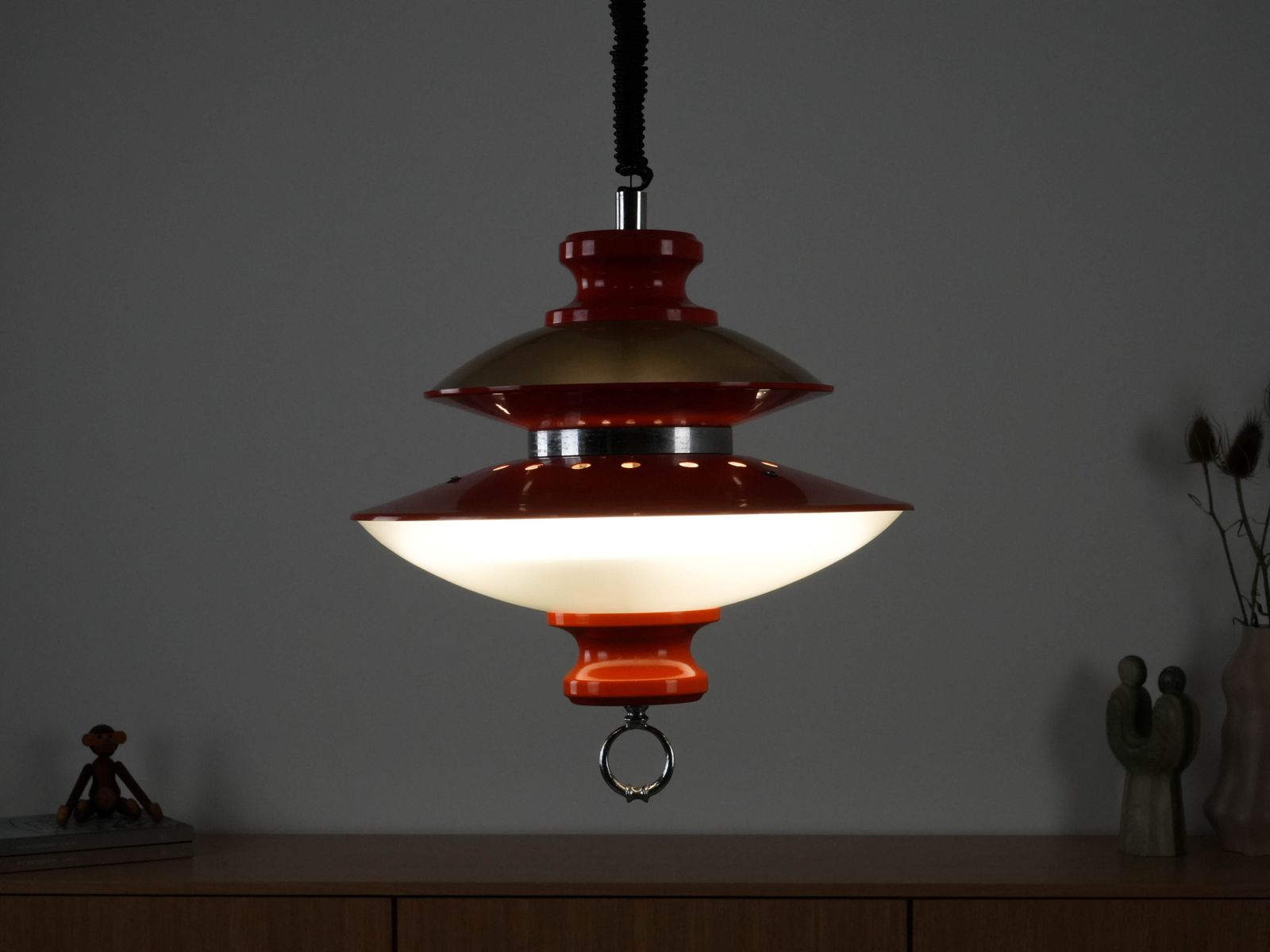 photo vintage Pendant Lamp, Italian Design, 1970s, Manufactured In Italy