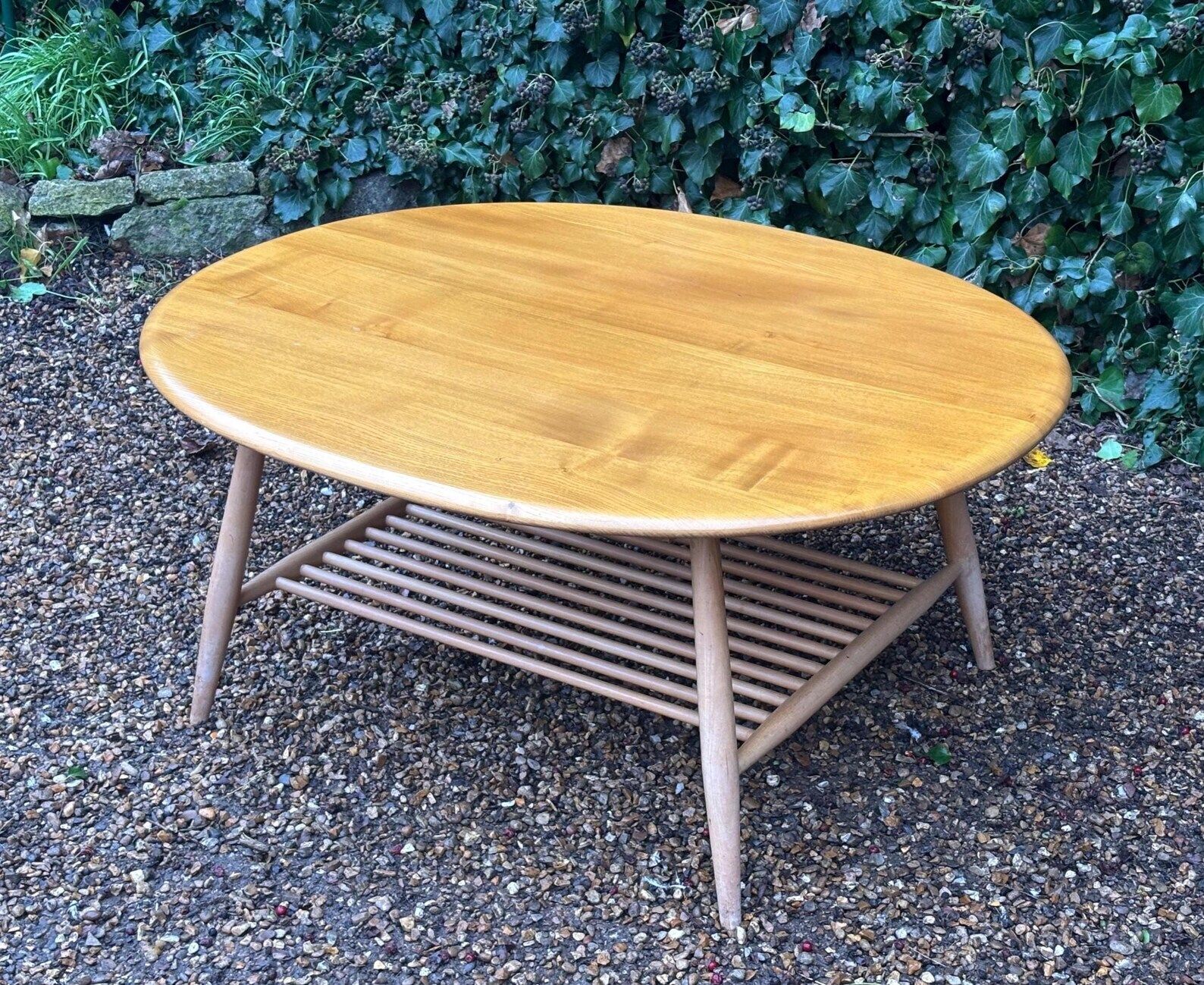 Vintage Ercol Model 454 Oval Coffee Table photo Furniture