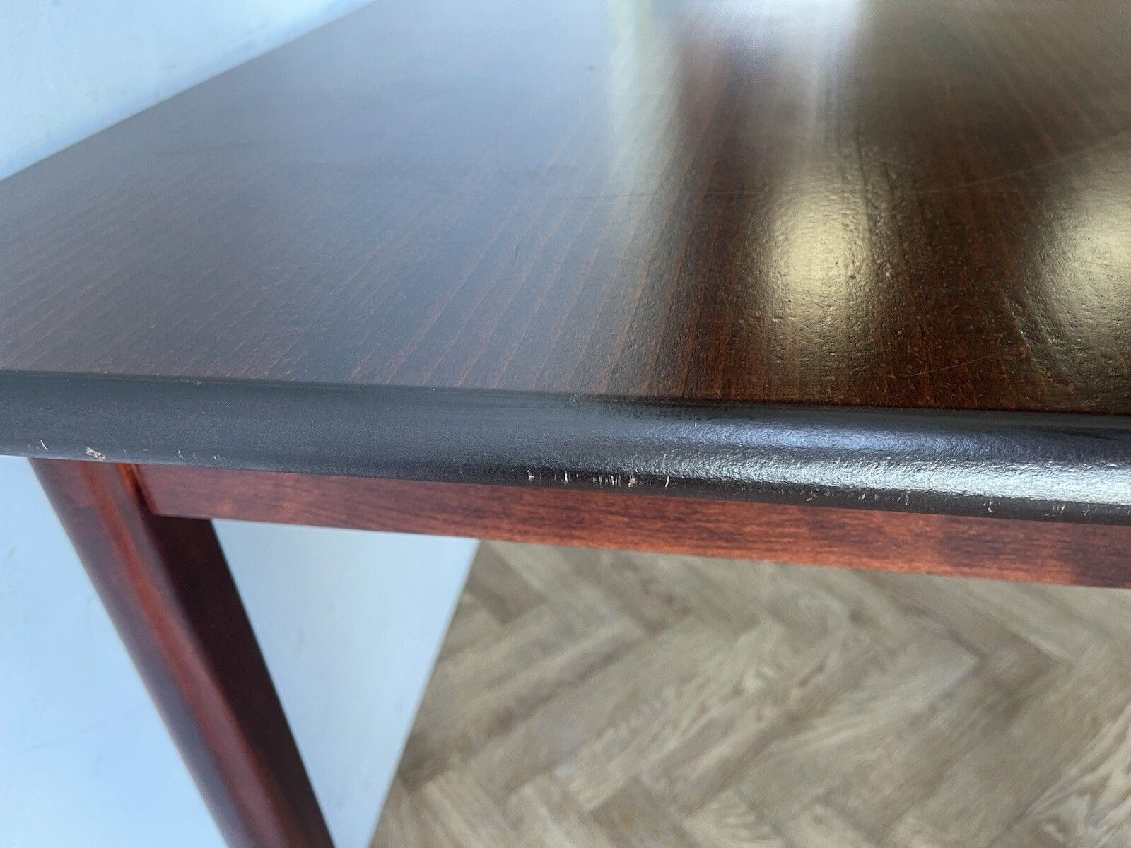 Vintage Mid Century Modern Danish Dining Table And 4 Dining Chairs photo 375.0