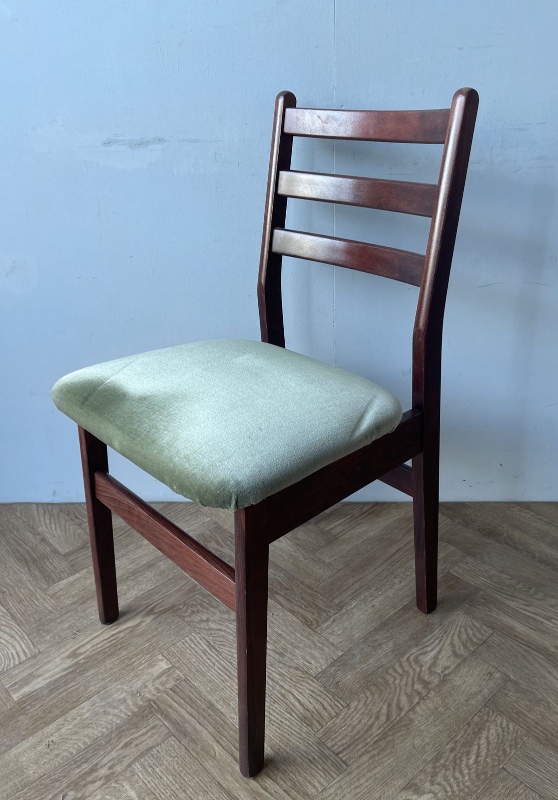 Vintage Mid Century Modern Danish Dining Table And 4 Dining Chairs photo vintage