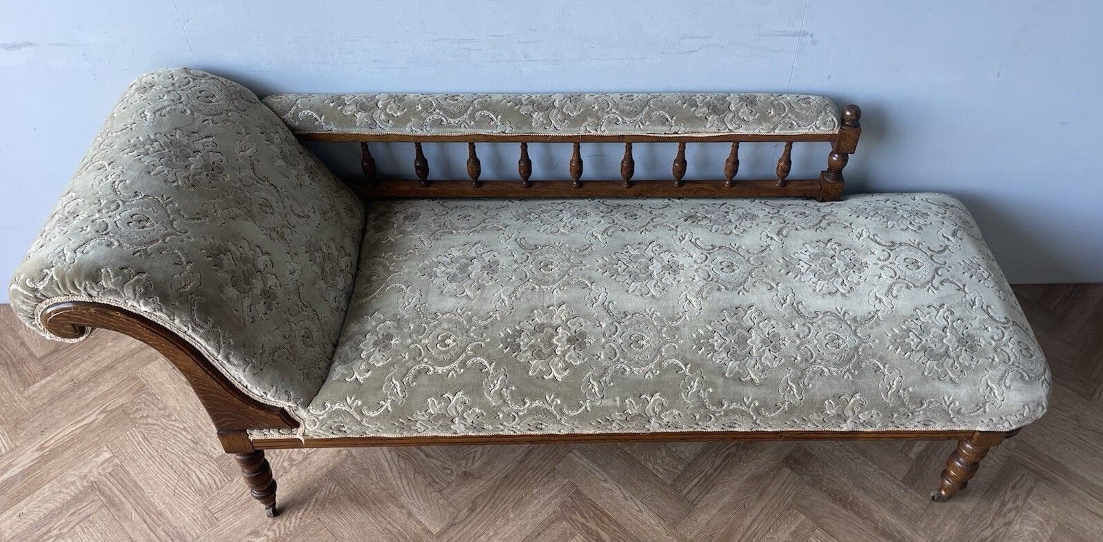 Vintage Antique Edwardian Rare Chaise Longue Daybed Couch photo 475.0