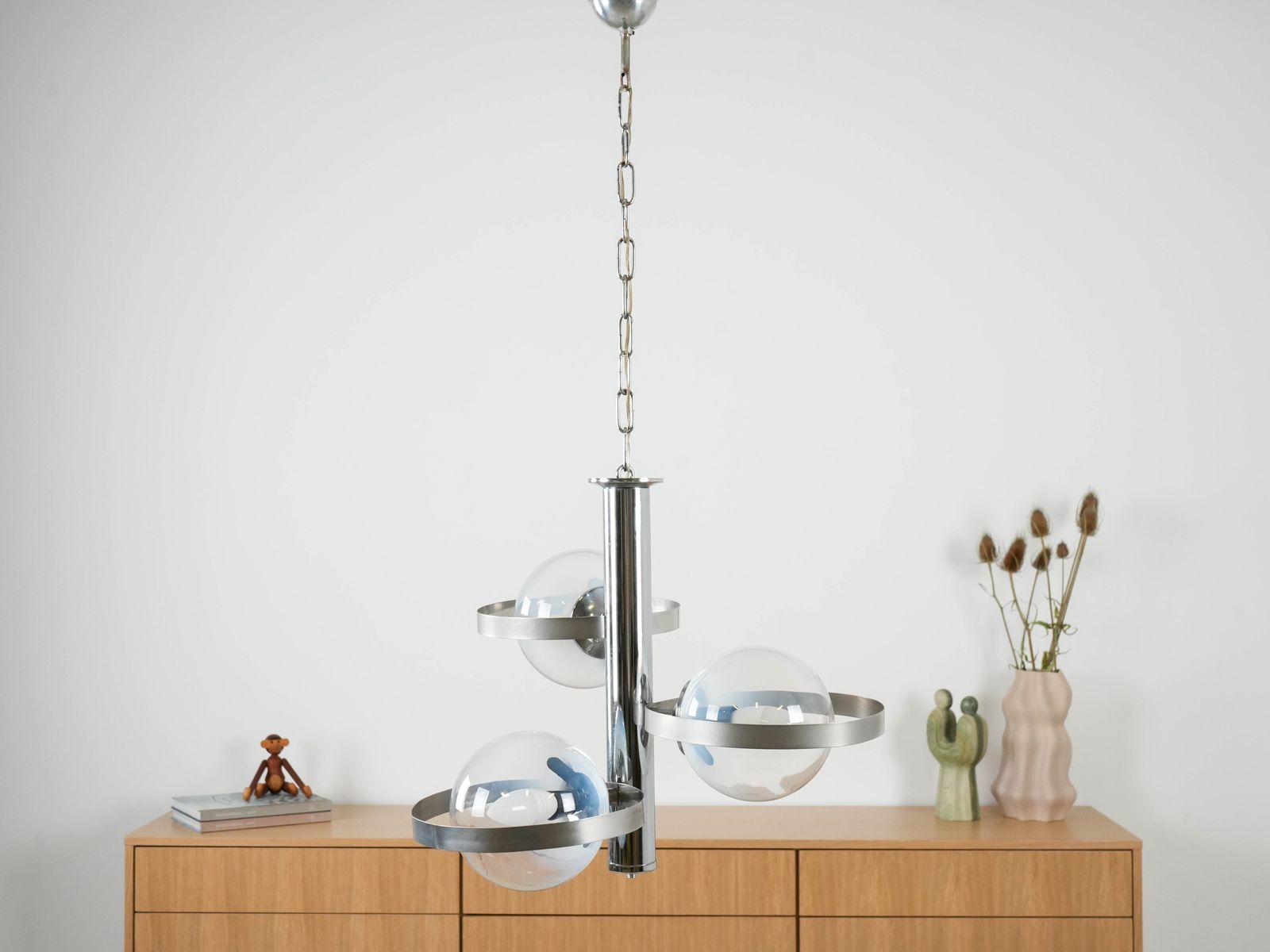 679.0 Pendant Lamp, Space Age, 1970s, Manufactured In Italy photo