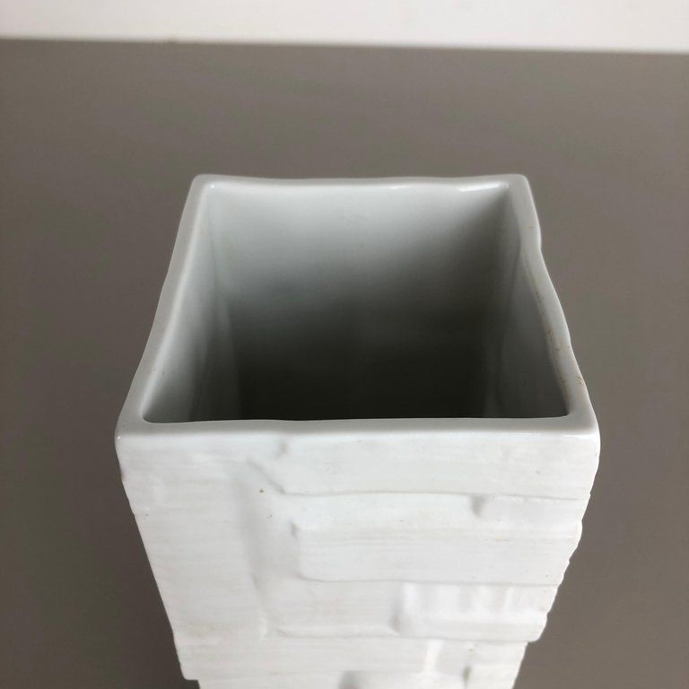 Home Decor Original 1970s Op Art Vase Porcelain German Vase By Heinrich Ceramics, Germany photo