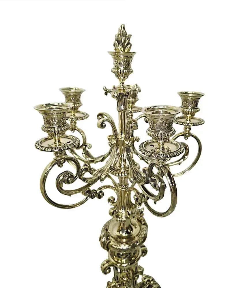 photo for sale A Very Rare Large 19th Century French Bronze Clock Garniture Set Fully Restored And Polished