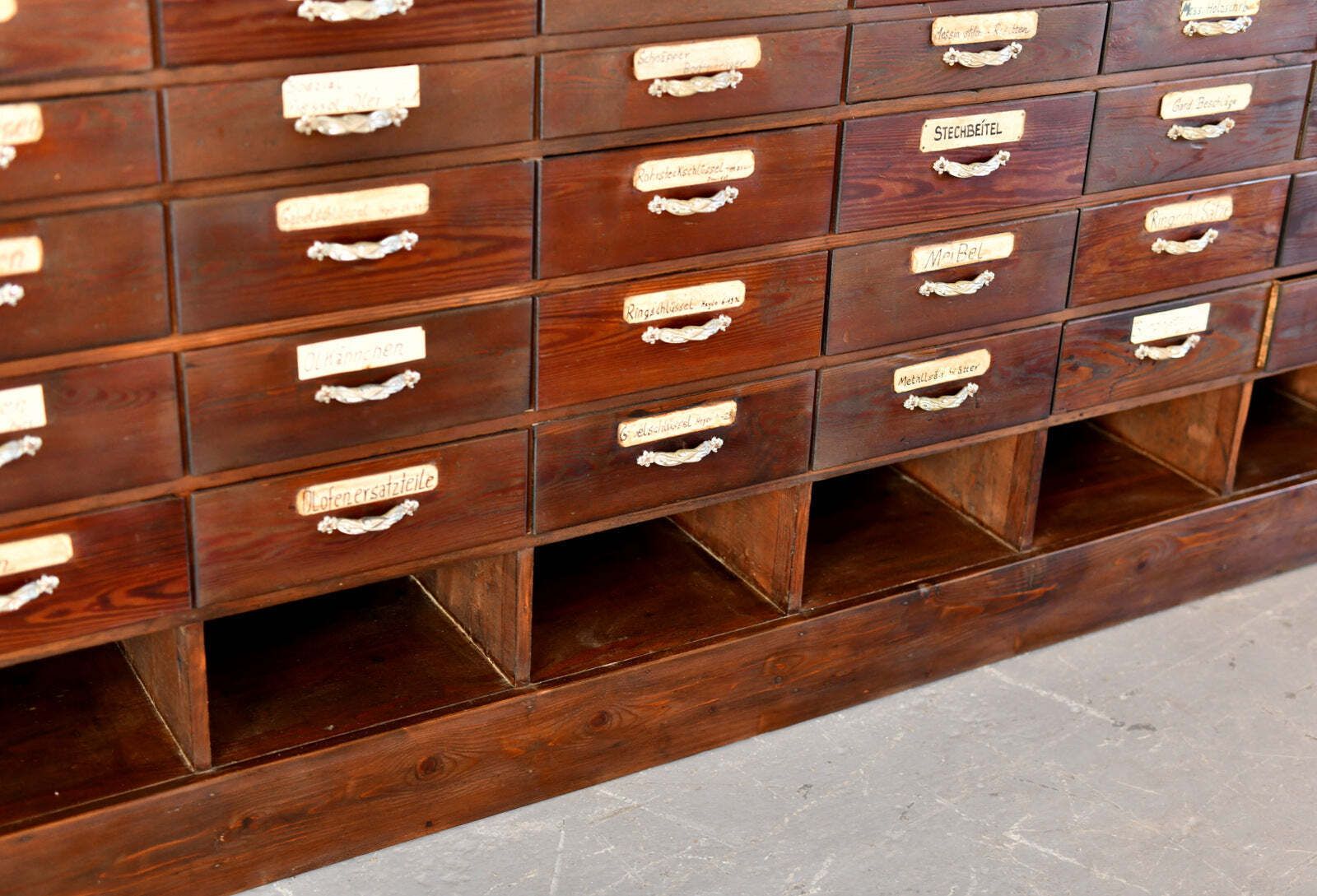 Art Nouveau Ironmongers Drawers Circa 1910 photo Furniture