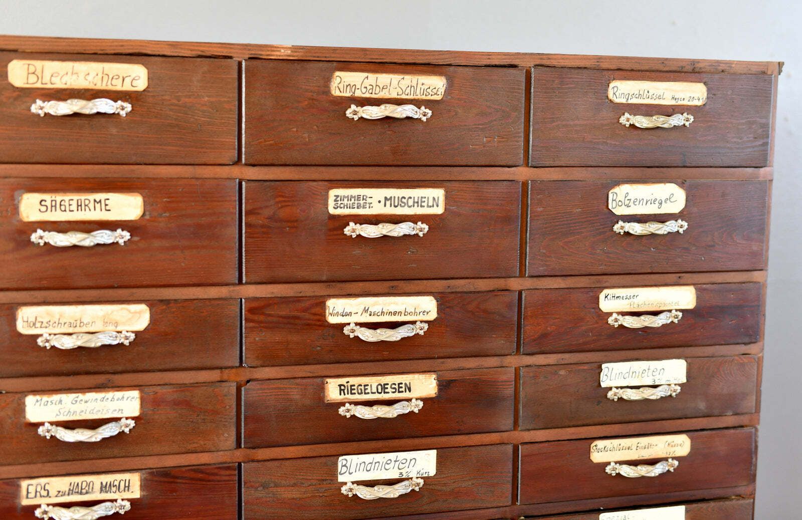 Art Nouveau Ironmongers Drawers Circa 1910 photo 5695.0