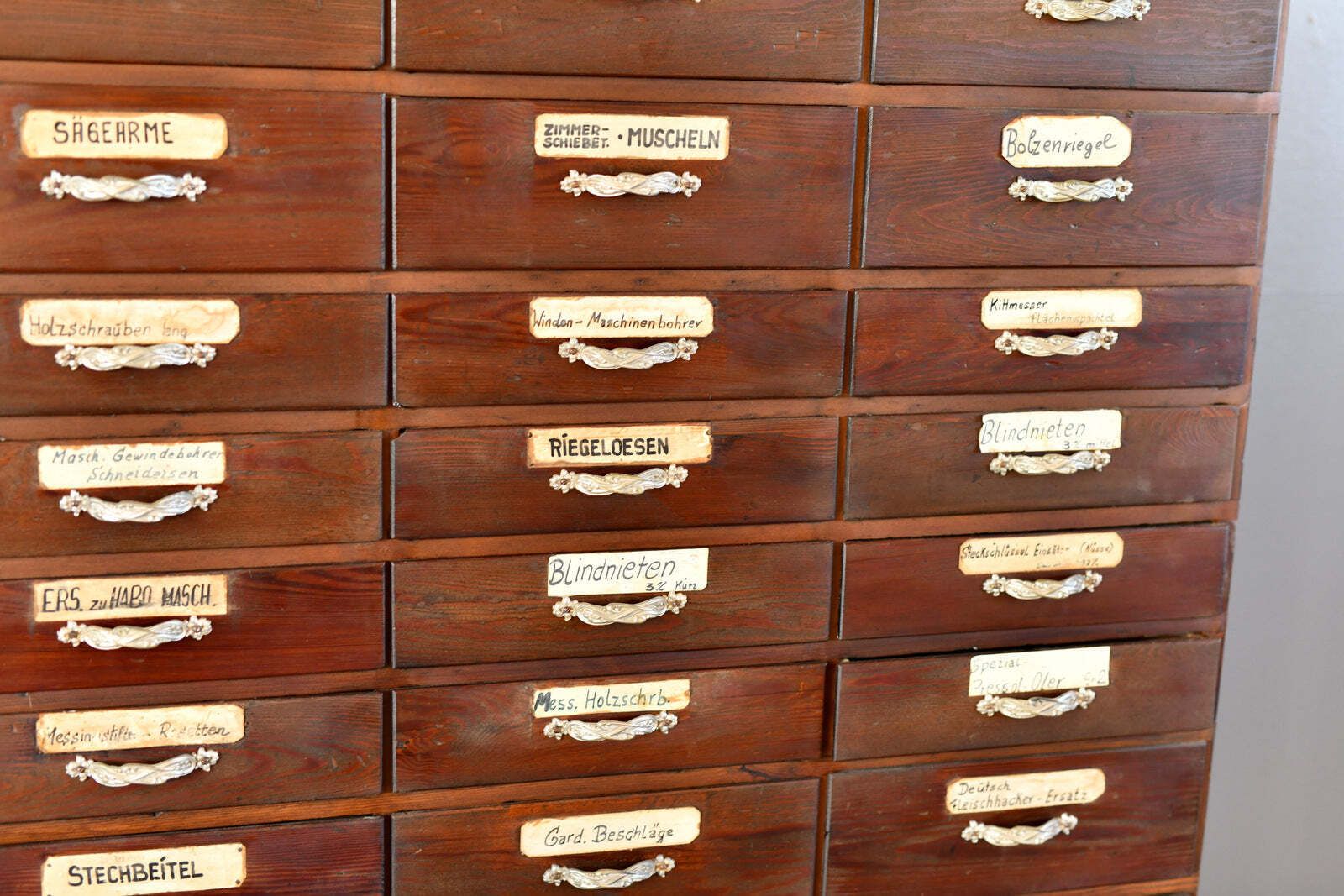 Art Nouveau Ironmongers Drawers Circa 1910 photo vinterior