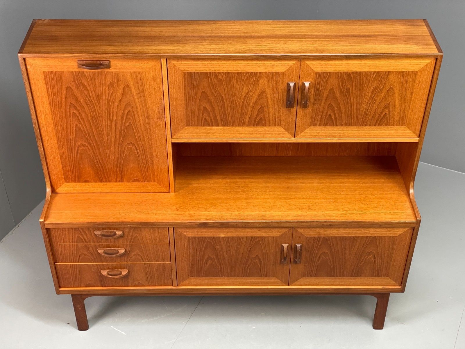 Vintage G Plan Highboard Teak 1970s Sierra Range Shelving Storage Eb11448 Mwoo photo Furniture