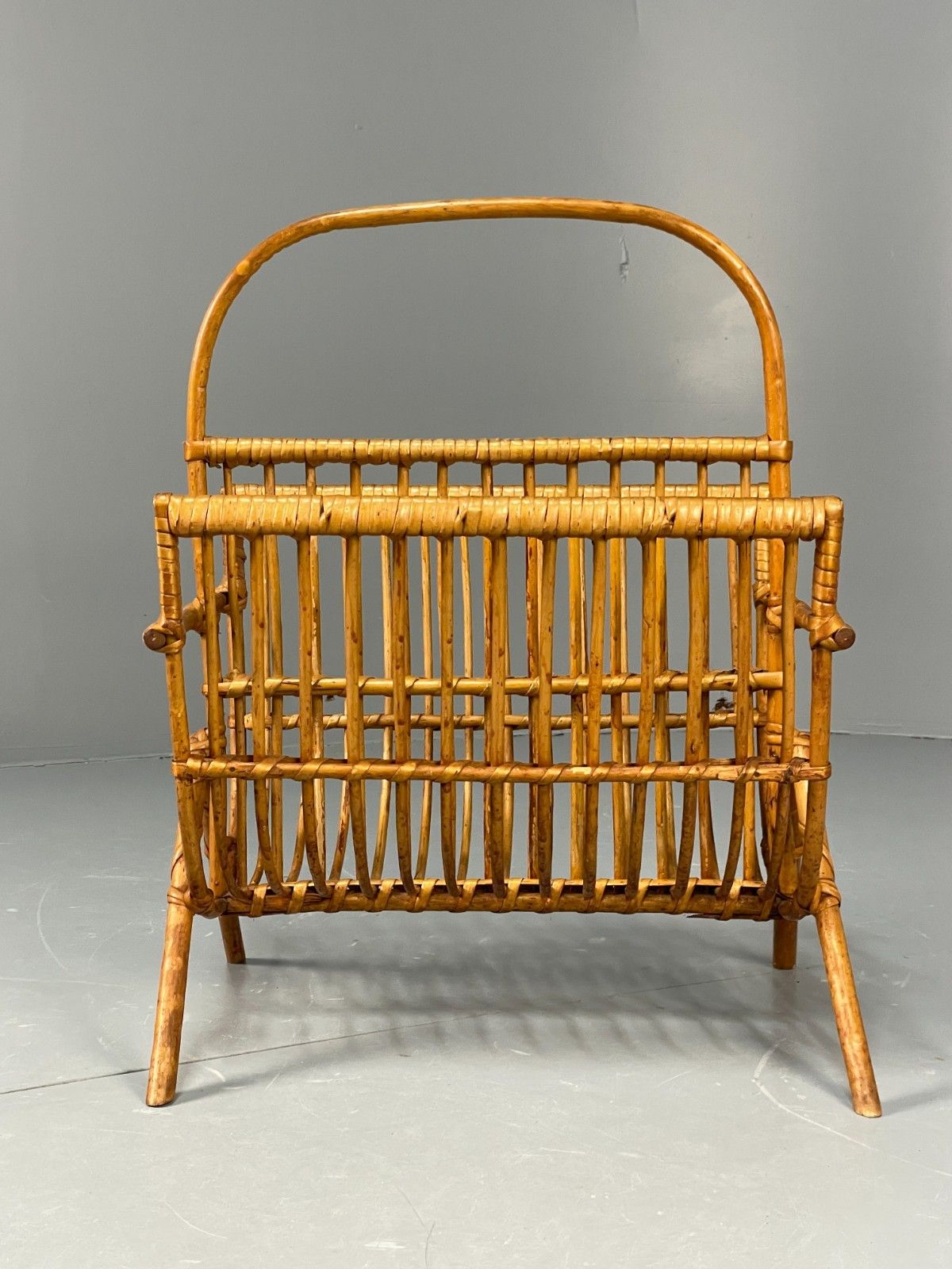 photo vinterior Vintage Bamboo Magazine Rack 1960s Danish Design Retro Eb10827 Mwoo