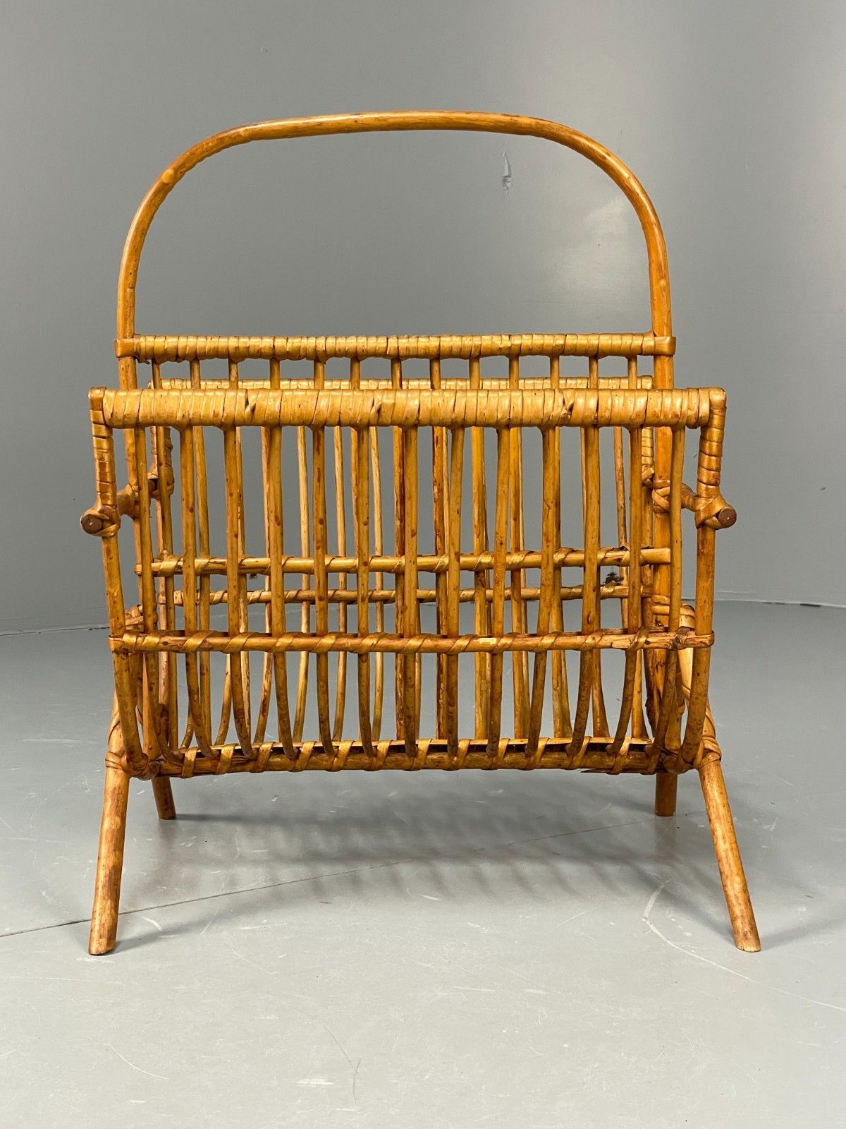 photo buy Vintage Bamboo Magazine Rack 1960s Danish Design Retro Eb10827 Mwoo