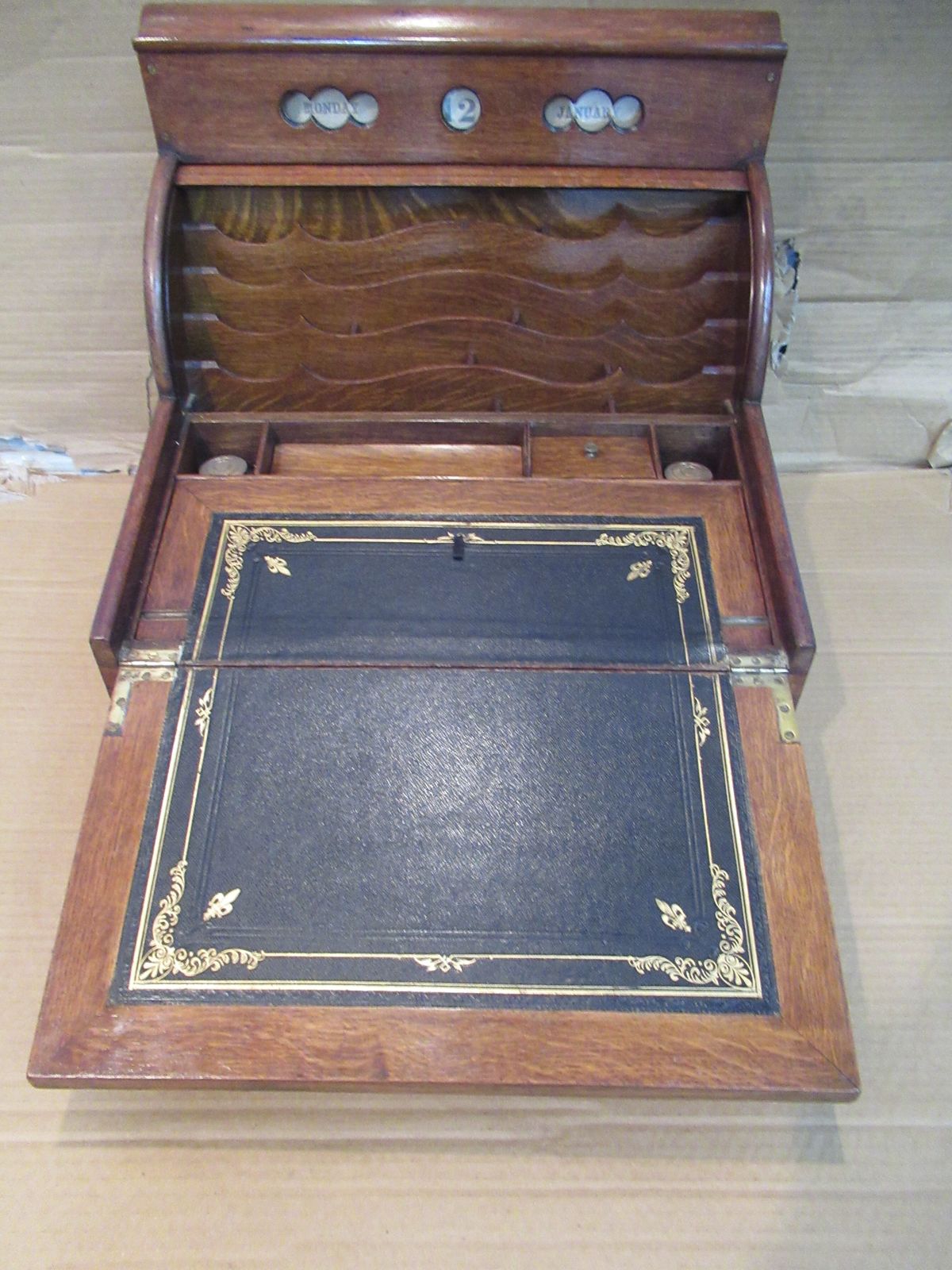 photo buy Late Victorian  Oak Stationary / Date  Cabinet