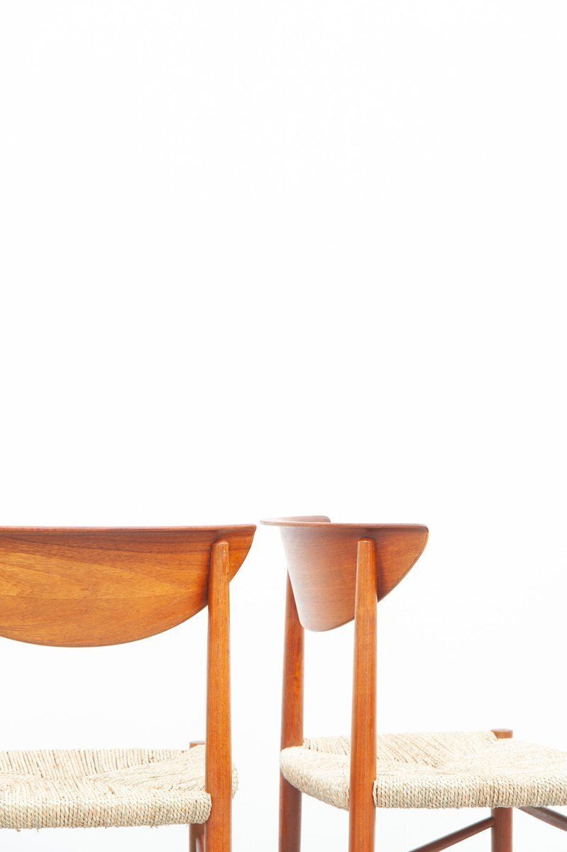 Vintage Teak Dining Chairs By Peter Hvidt And Orla Mølgaard Nielsen For Søborg Møbelfabrik, 1950s, Set Of 4 photo buy