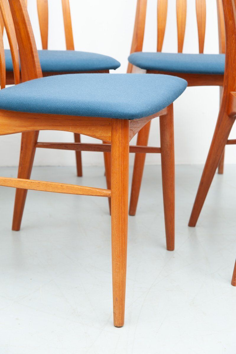 Eva Chairs In Teak By Niels Koefoed For Koefoed Hornslet, 1960s, Set Of 8 photo vinterior