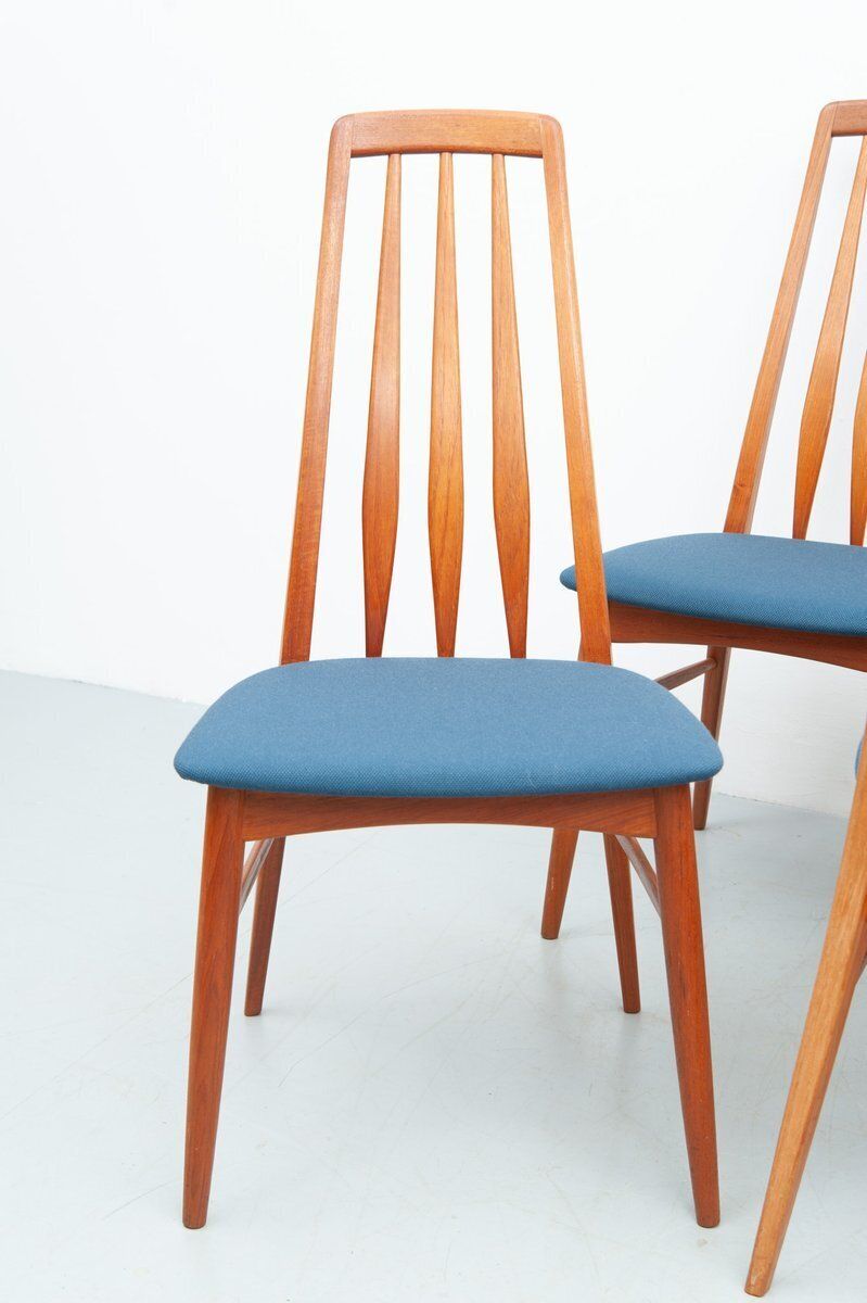 Eva Chairs In Teak By Niels Koefoed For Koefoed Hornslet, 1960s, Set Of 8 photo vintage