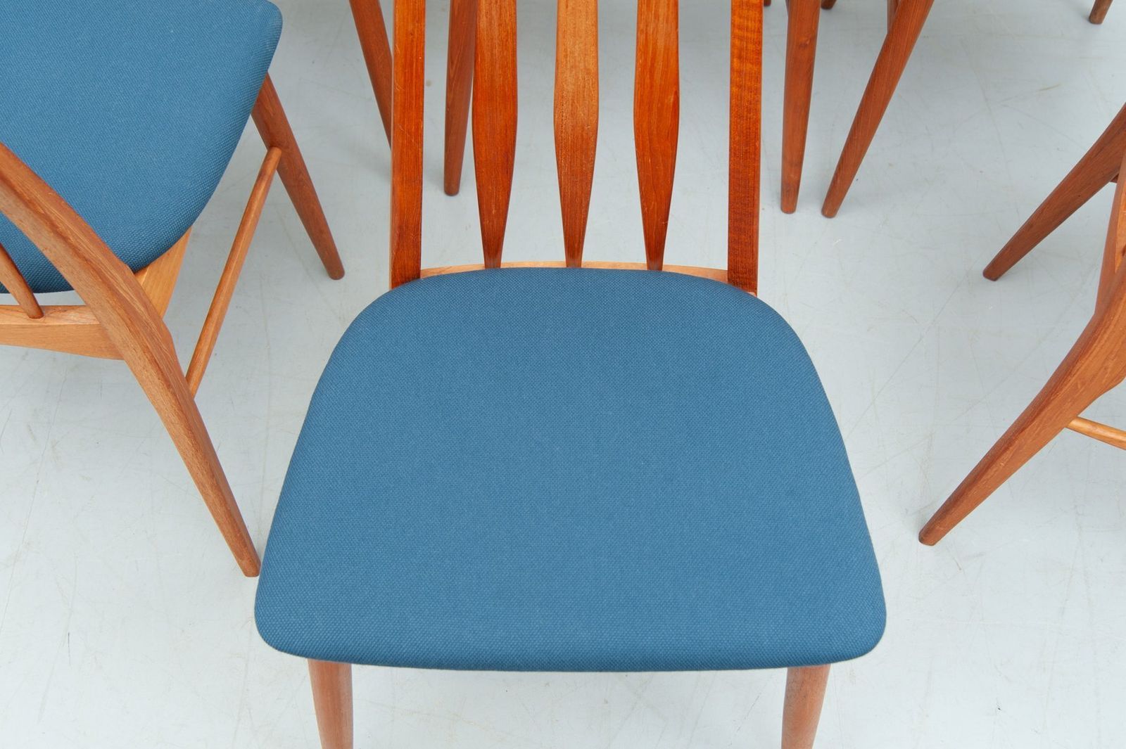 photo buy Eva Chairs In Teak By Niels Koefoed For Koefoed Hornslet, 1960s, Set Of 8
