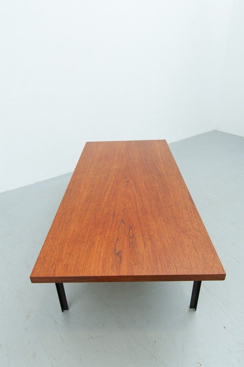 T Angel Coffee Table In Teak By Florence Knoll For Knoll Inc. / Knoll International, 1950s photo vintage