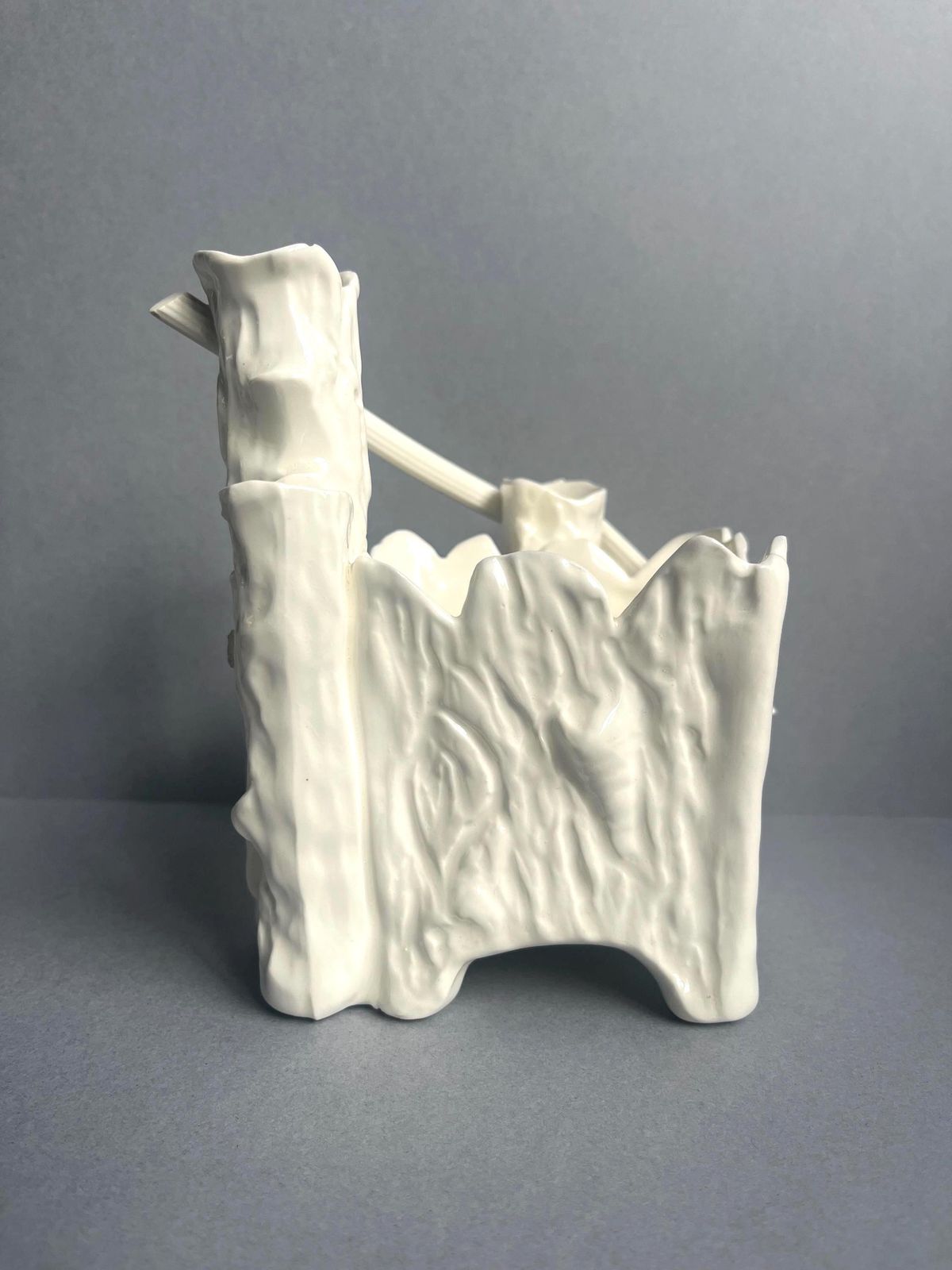 Antique Faux Bois Posy Vase, 1960s photo for sale