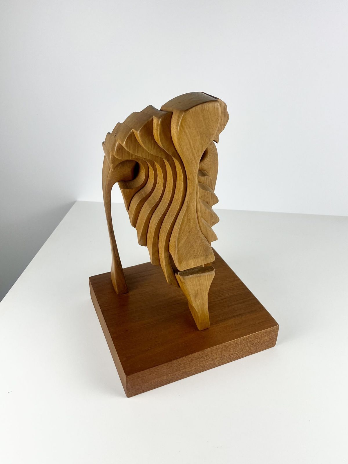 Brian Willsher Interlocking Mask Sculpture, Signed & Dated 1999 photo buy