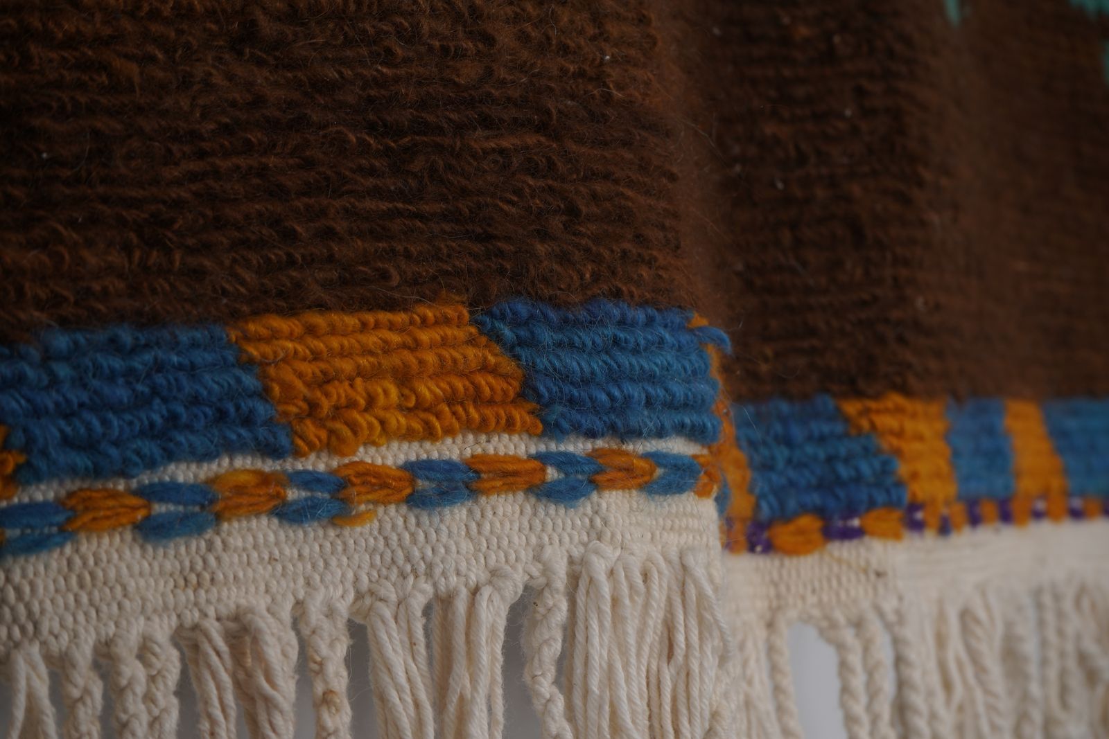 photo for sale 1970s Vintage Mohair Tulu Rug 3'9'' X 4'6''