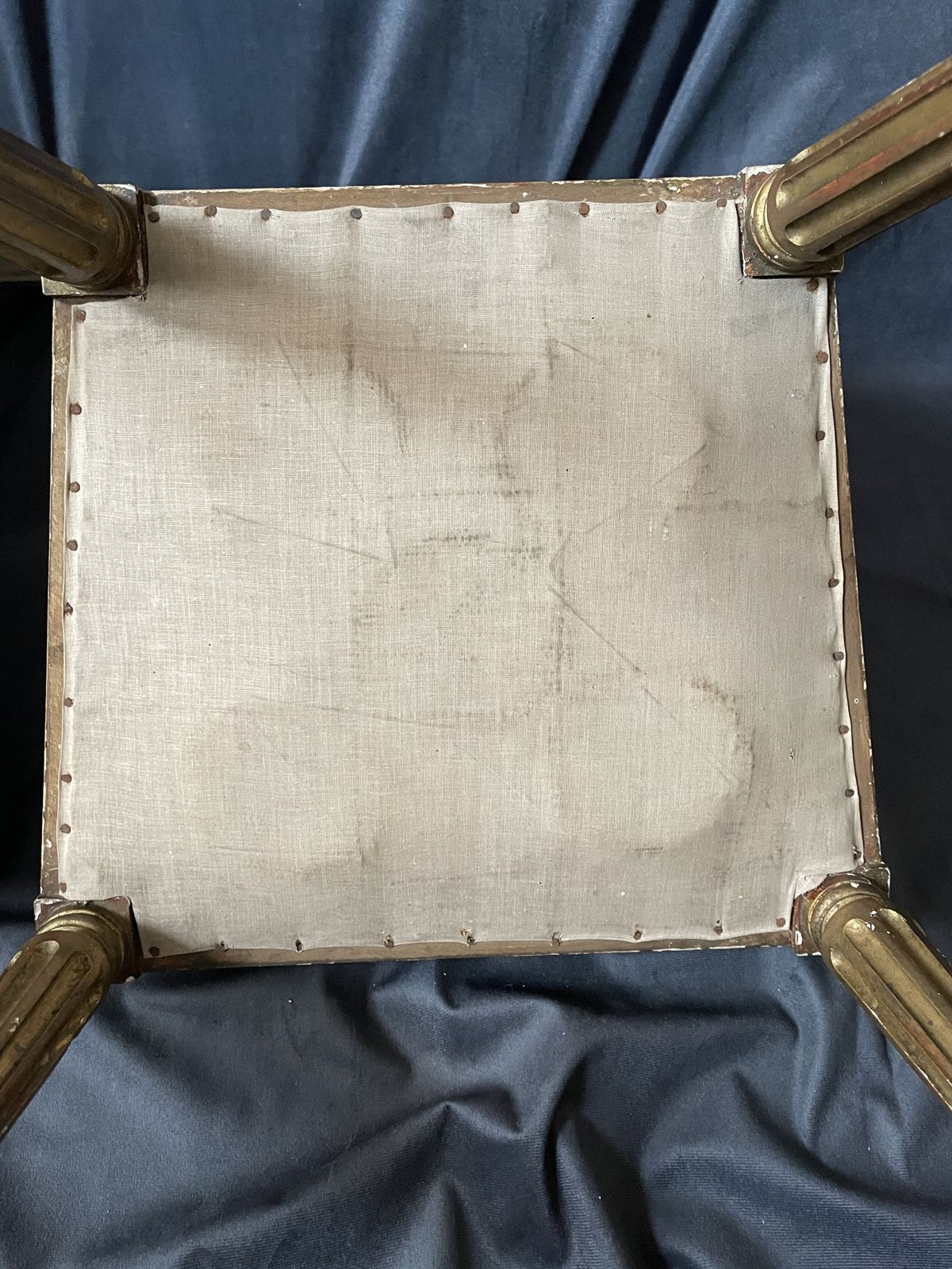 A ‘Pair’ Of Pretty Louis XVI Small Giltwood Chairs. photo vinterior