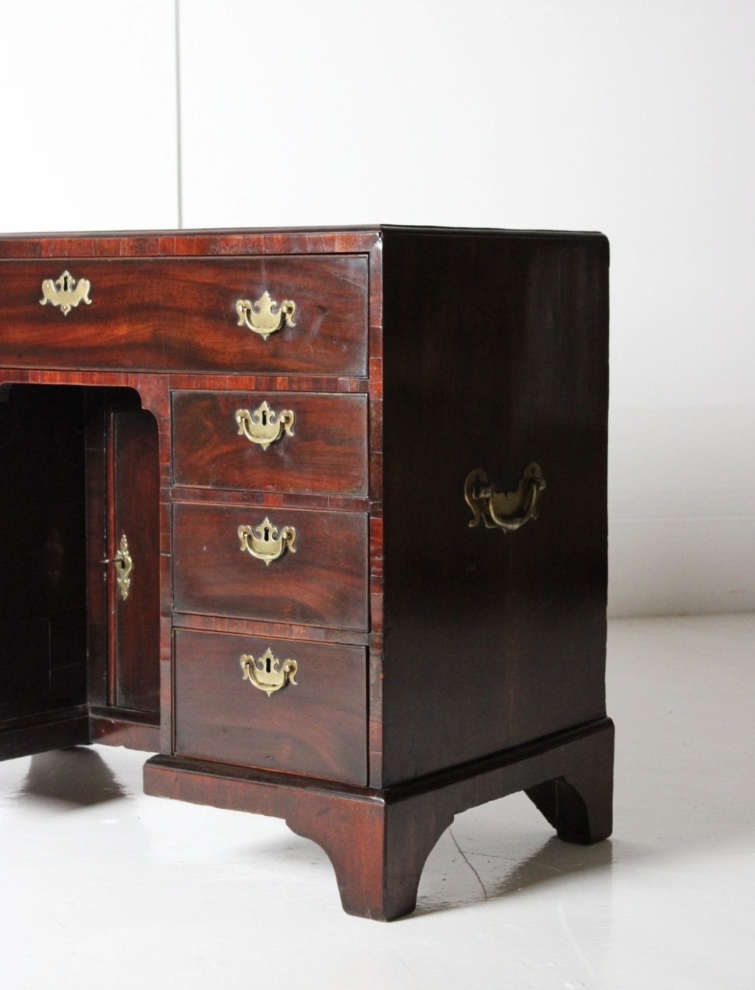 George II Red Walnut Kneehole Desk photo buy