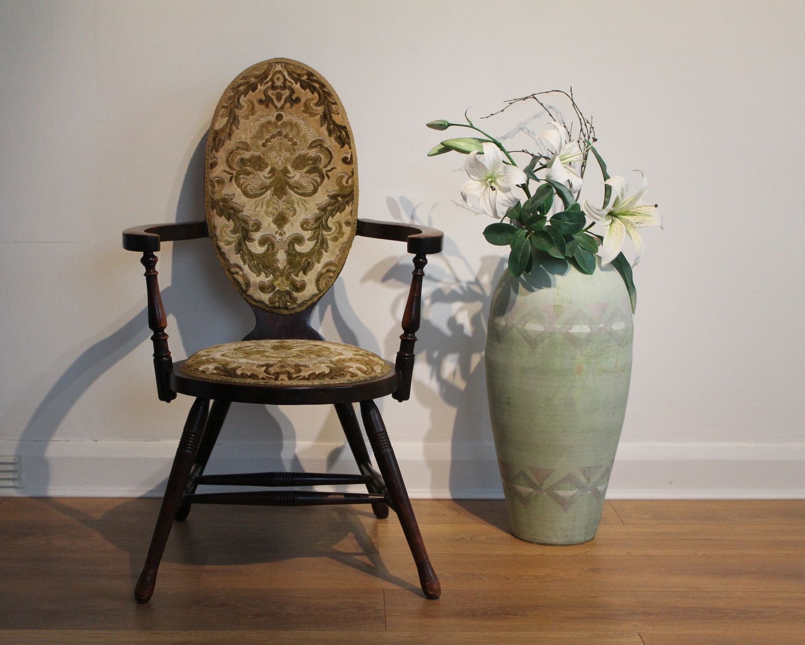 Victorian Ladies Boudoir Armchair photo vintage