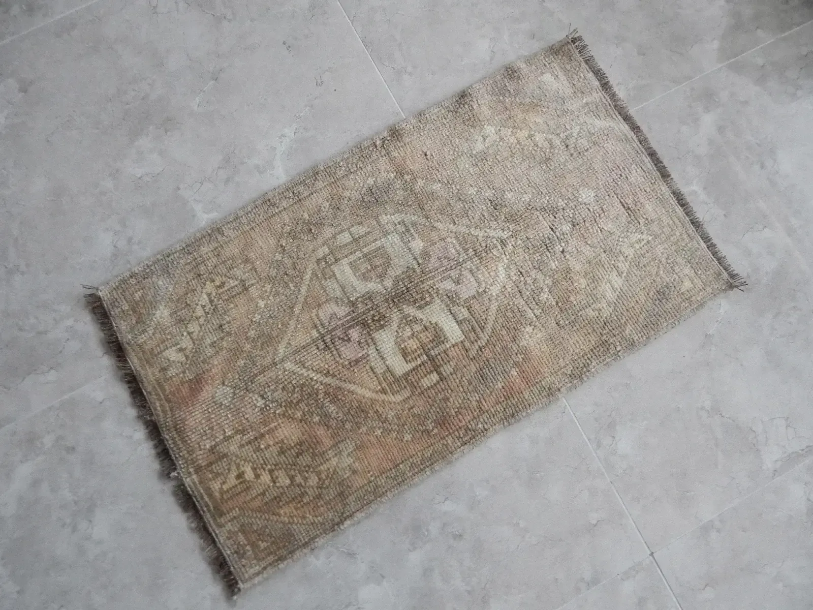Yastik Rug Distressed Low Pile Petite Rug Faded Runner 1'8" X 2'11" photo furniture